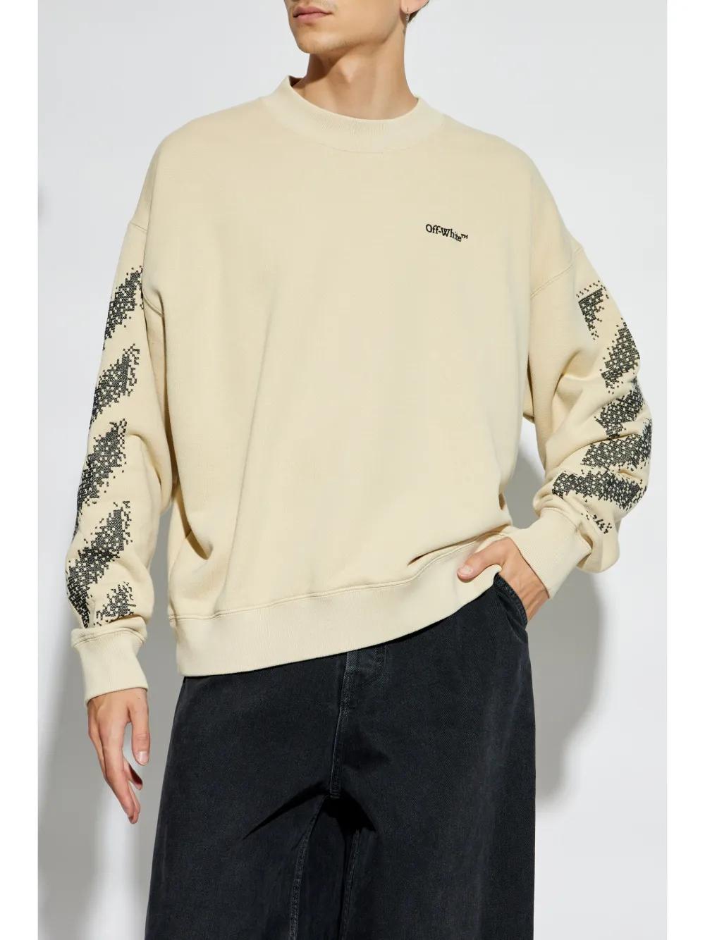 embroidered-logo cotton sweatshirt Product Image