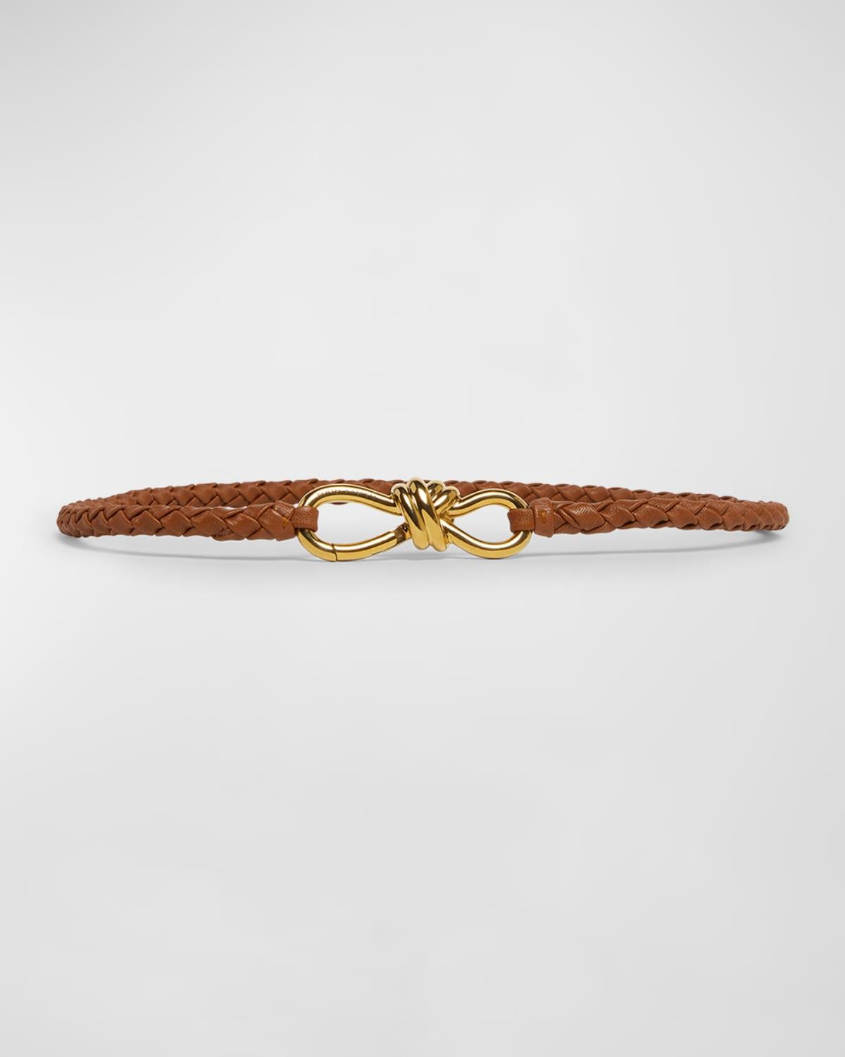 Intrecciato Braided Nappa Leather Belt Product Image