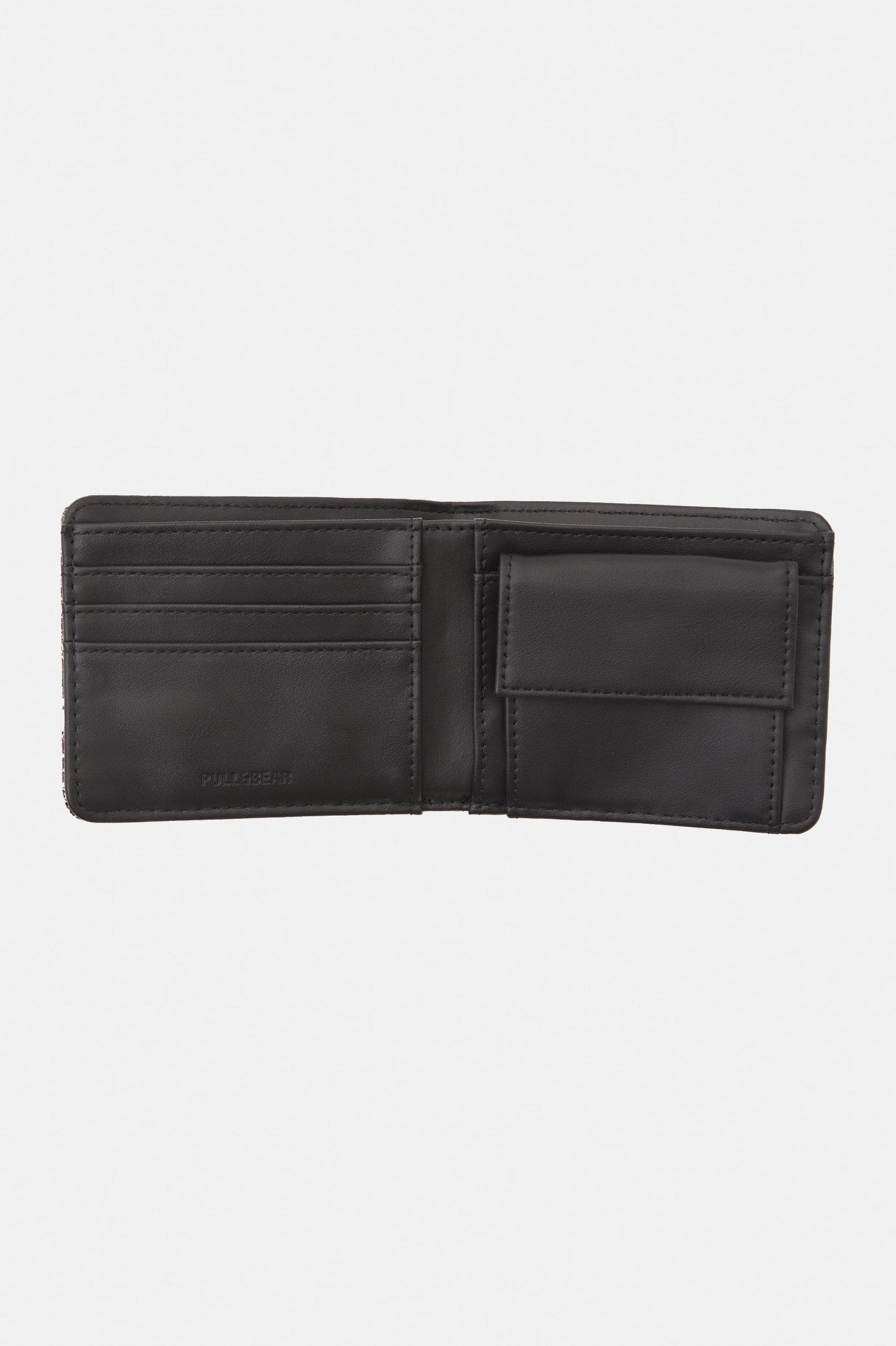 Faded leather effect wallet Product Image