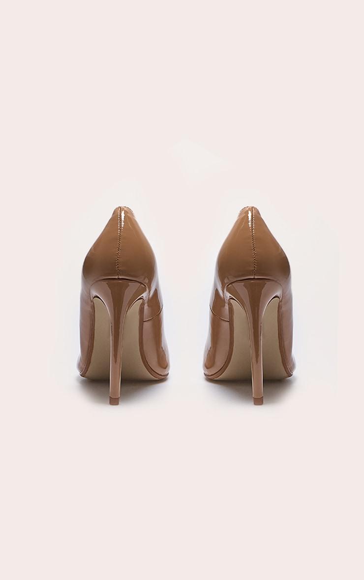  Nude Patent PU Court Shoes Heels Product Image