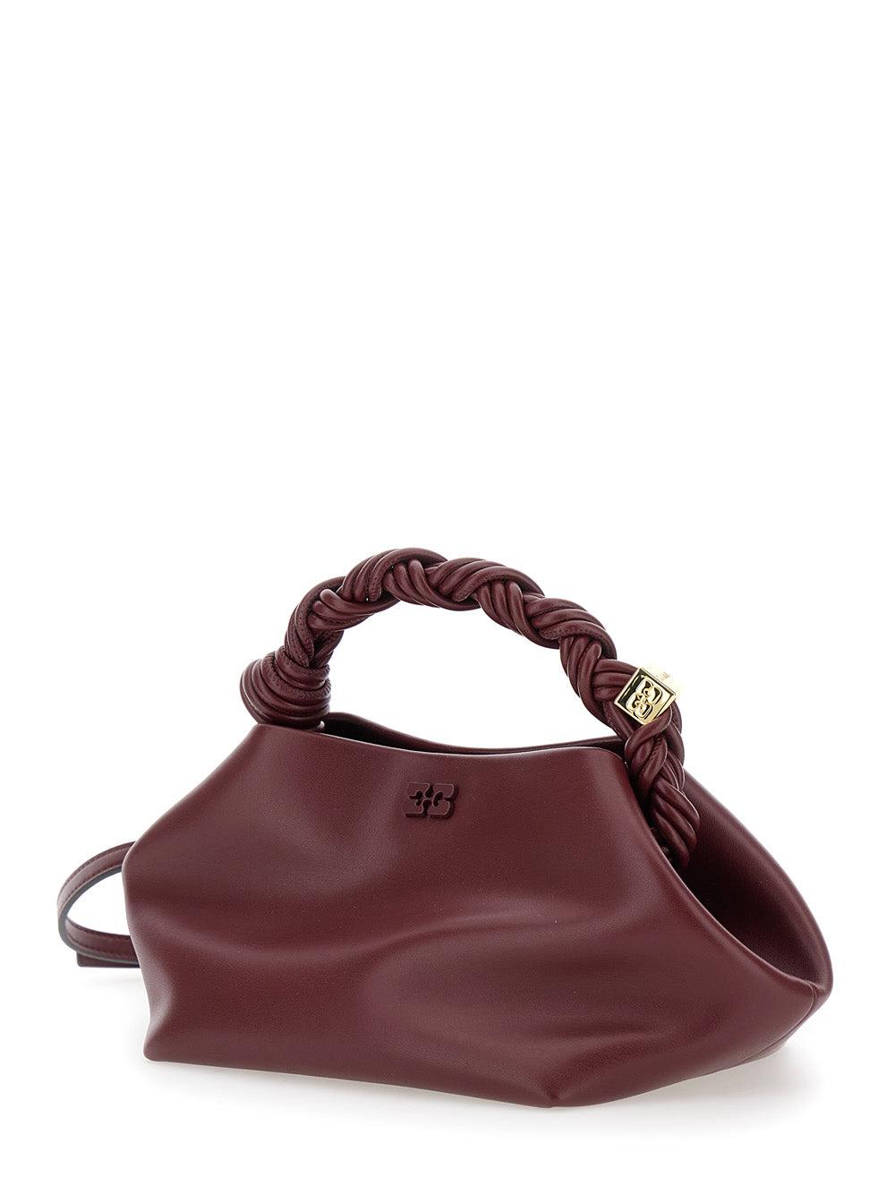 GANNI Bordeaux Mini Bou Handbag In Red Product Image