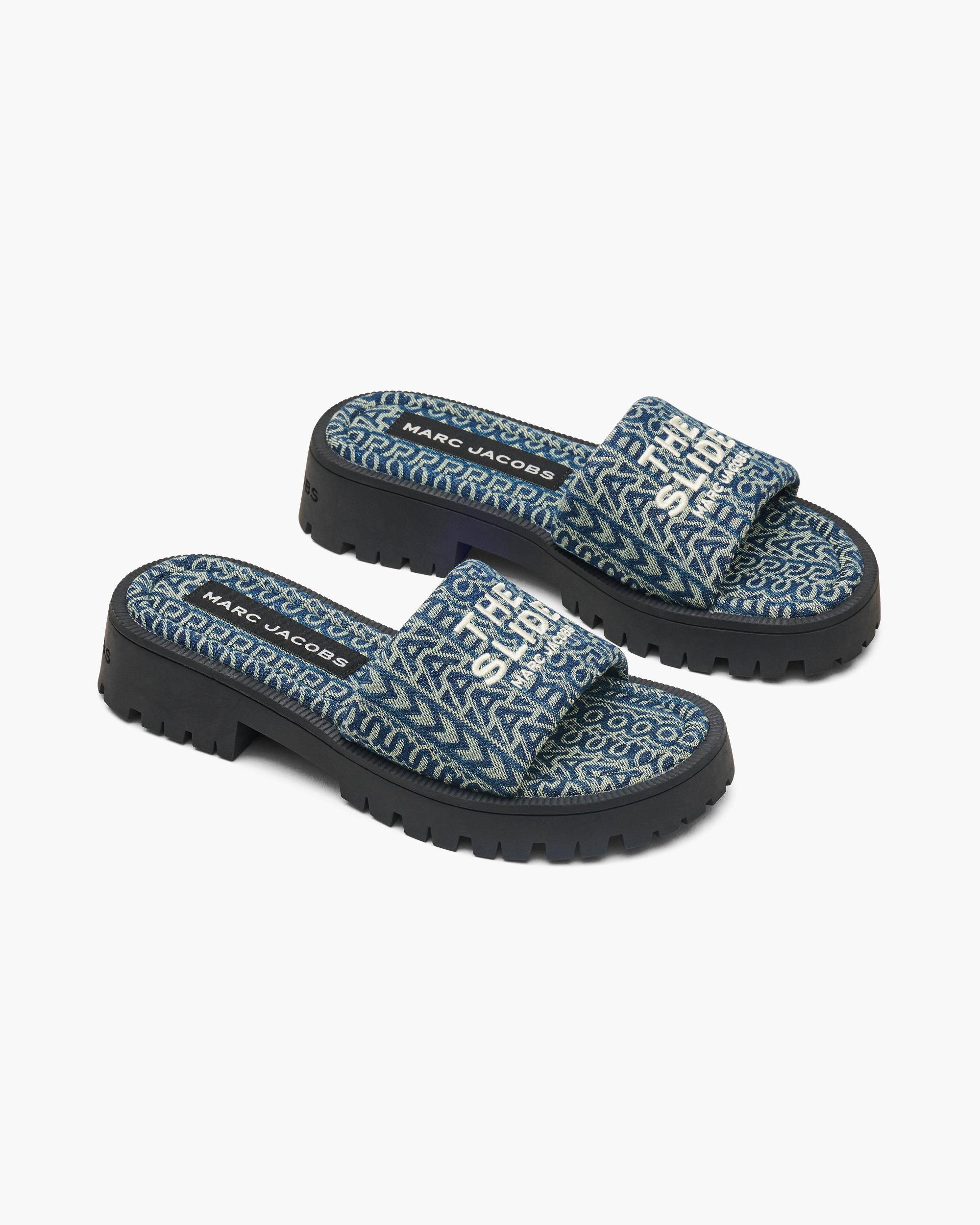 The Denim Monogram Lug Sole Slide Product Image