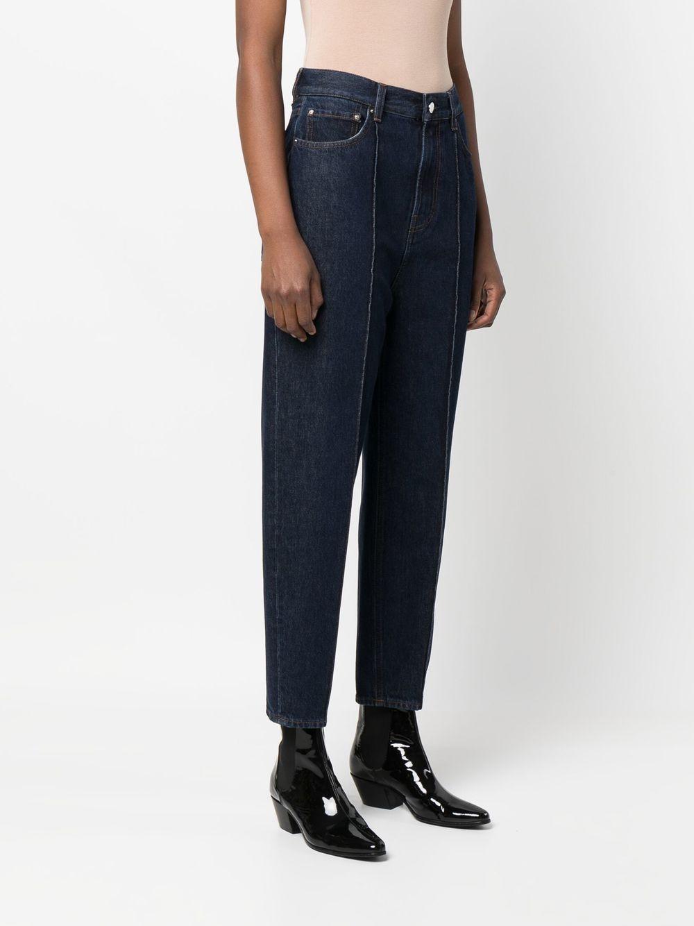high-waist cropped jeans Product Image