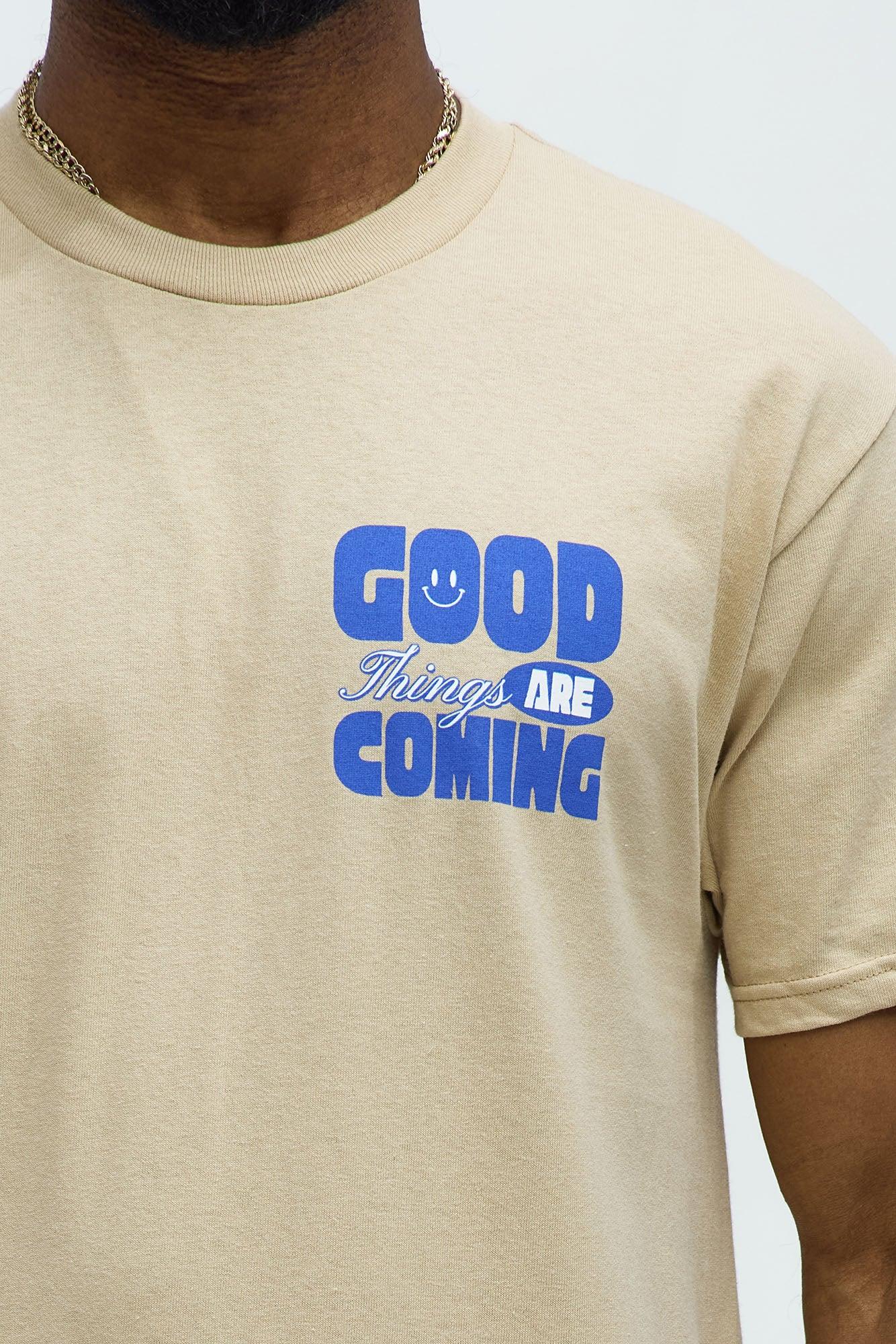 Good Things Coming Short Sleeve Tee - Natural Product Image