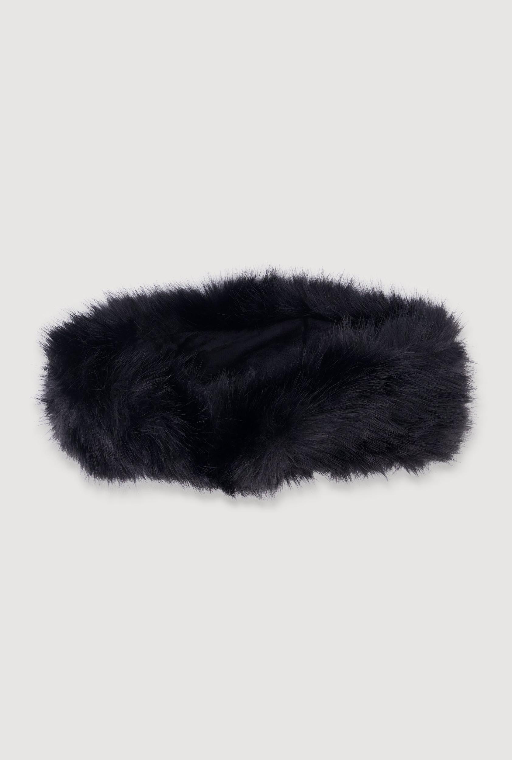 Solid Faux Fur Headband Female Product Image