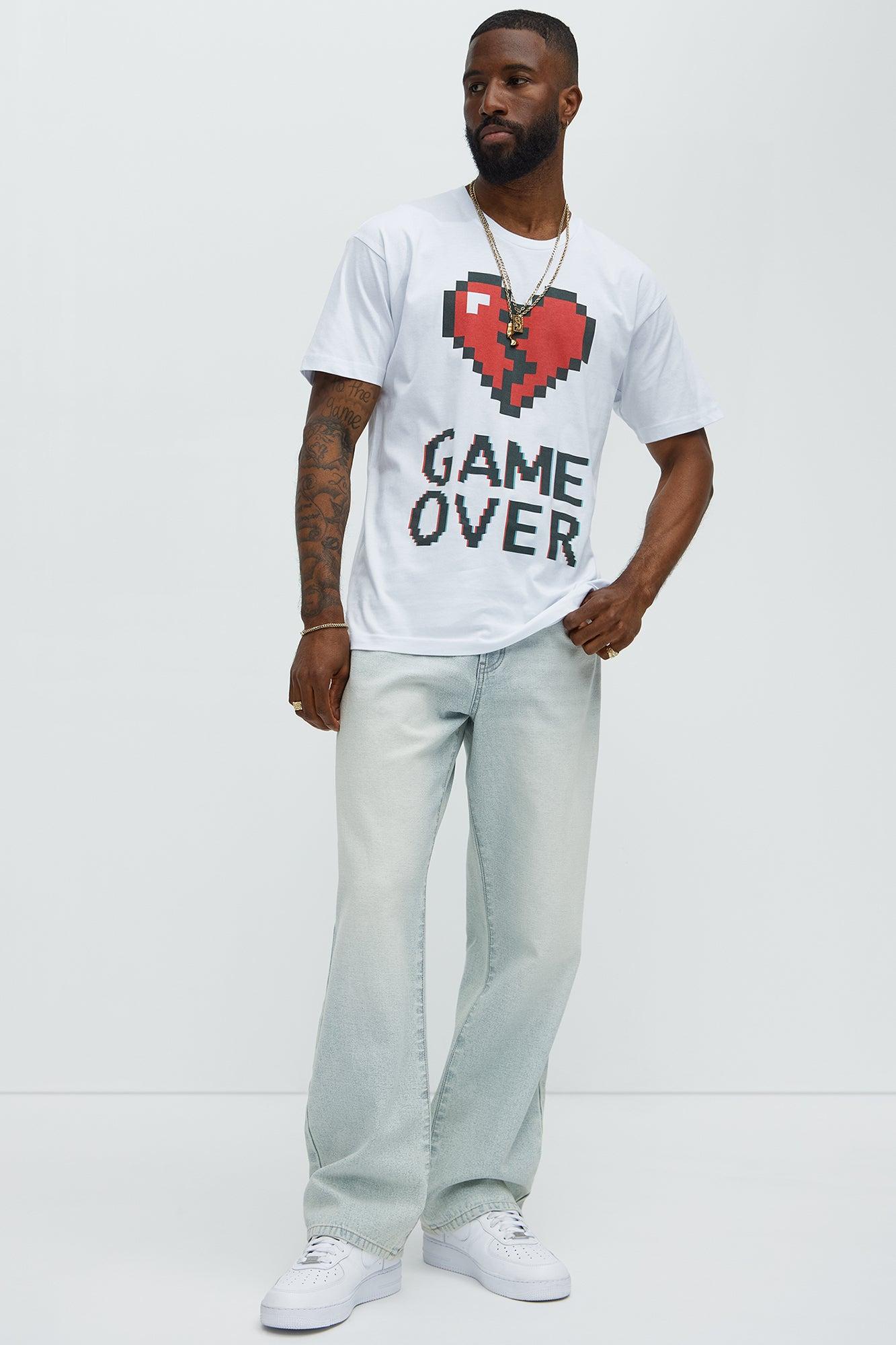 Game Over Short Sleeve Tee - White Product Image