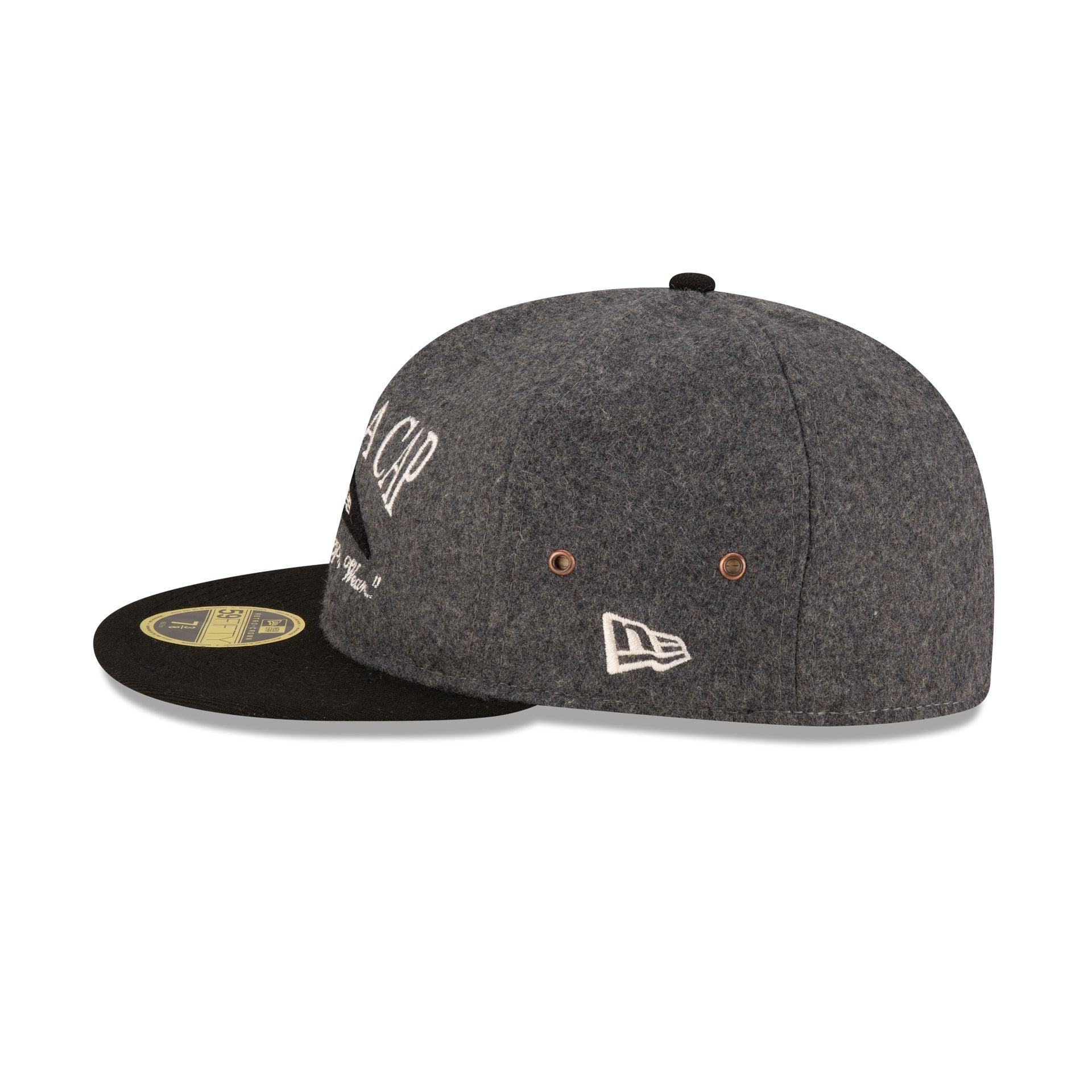 New Era Cap Heather Gray Retro Crown 59FIFTY Fitted Hat Male Product Image