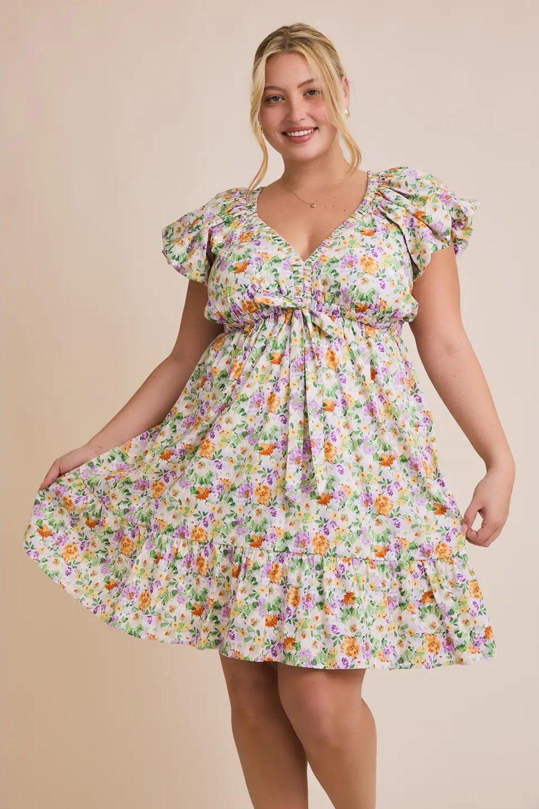 Fiona Floral Mini Dress Product Image