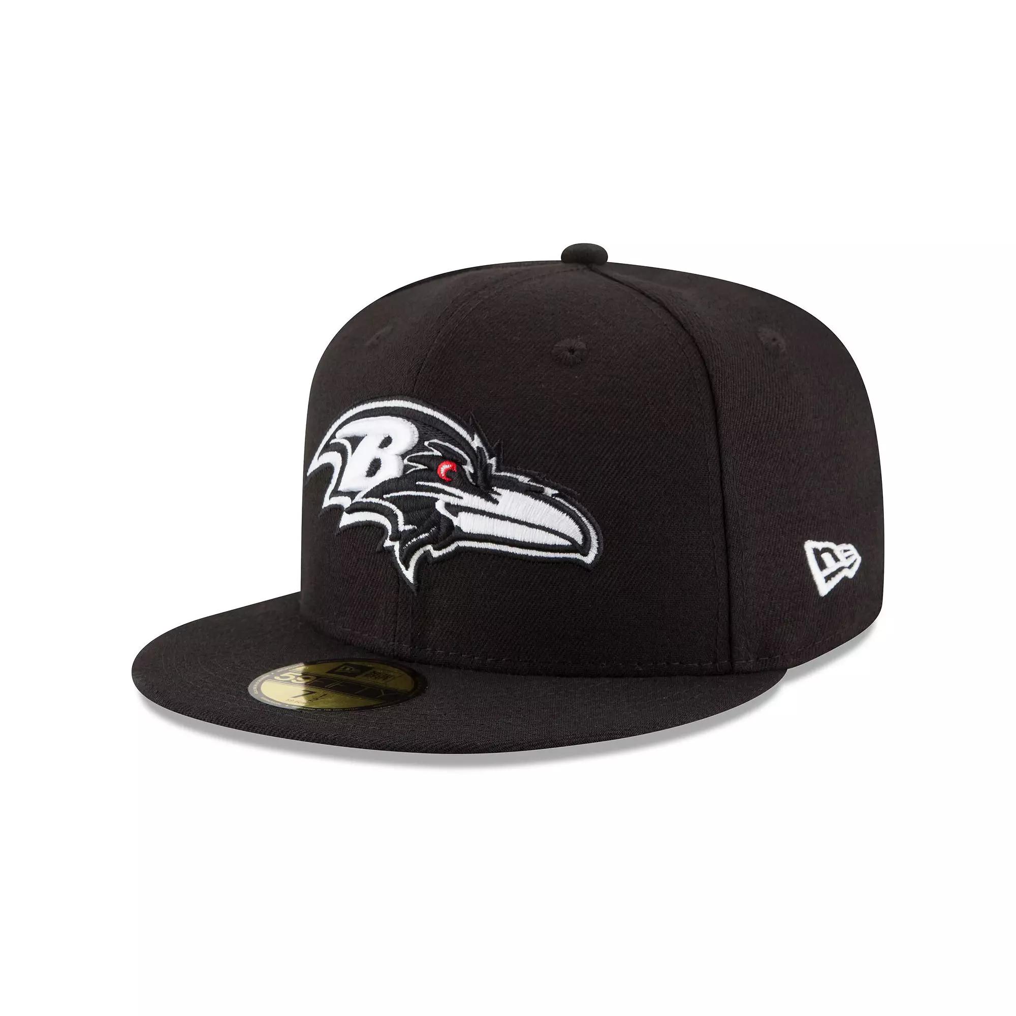 Men's New Era Black Baltimore Ravens B-Dub 59FIFTY Fitted Hat,  Product Image