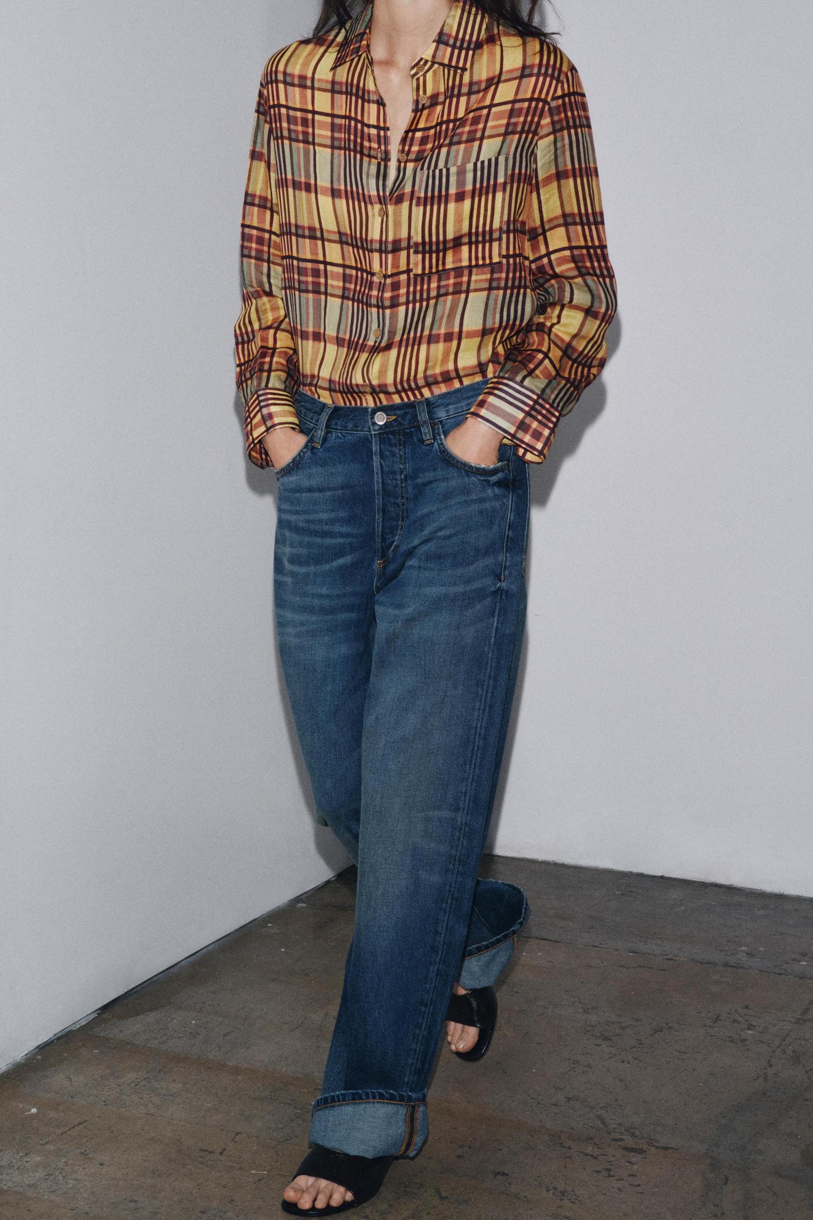 ZW COLLECTION LOW-RISE BAGGY JEANS Product Image