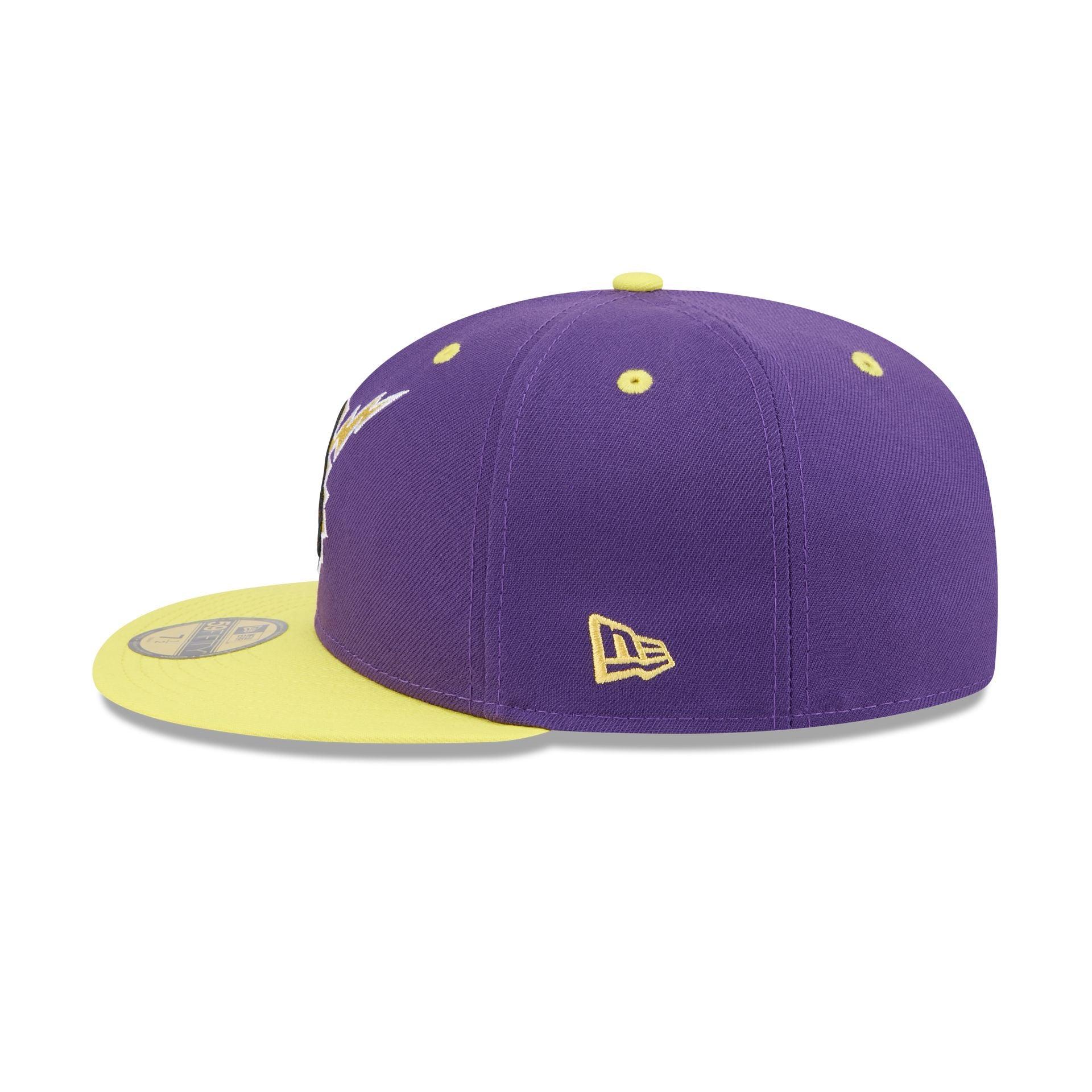 Hartford Yard Goats Theme Night Purple 59FIFTY Fitted Hat Male Product Image