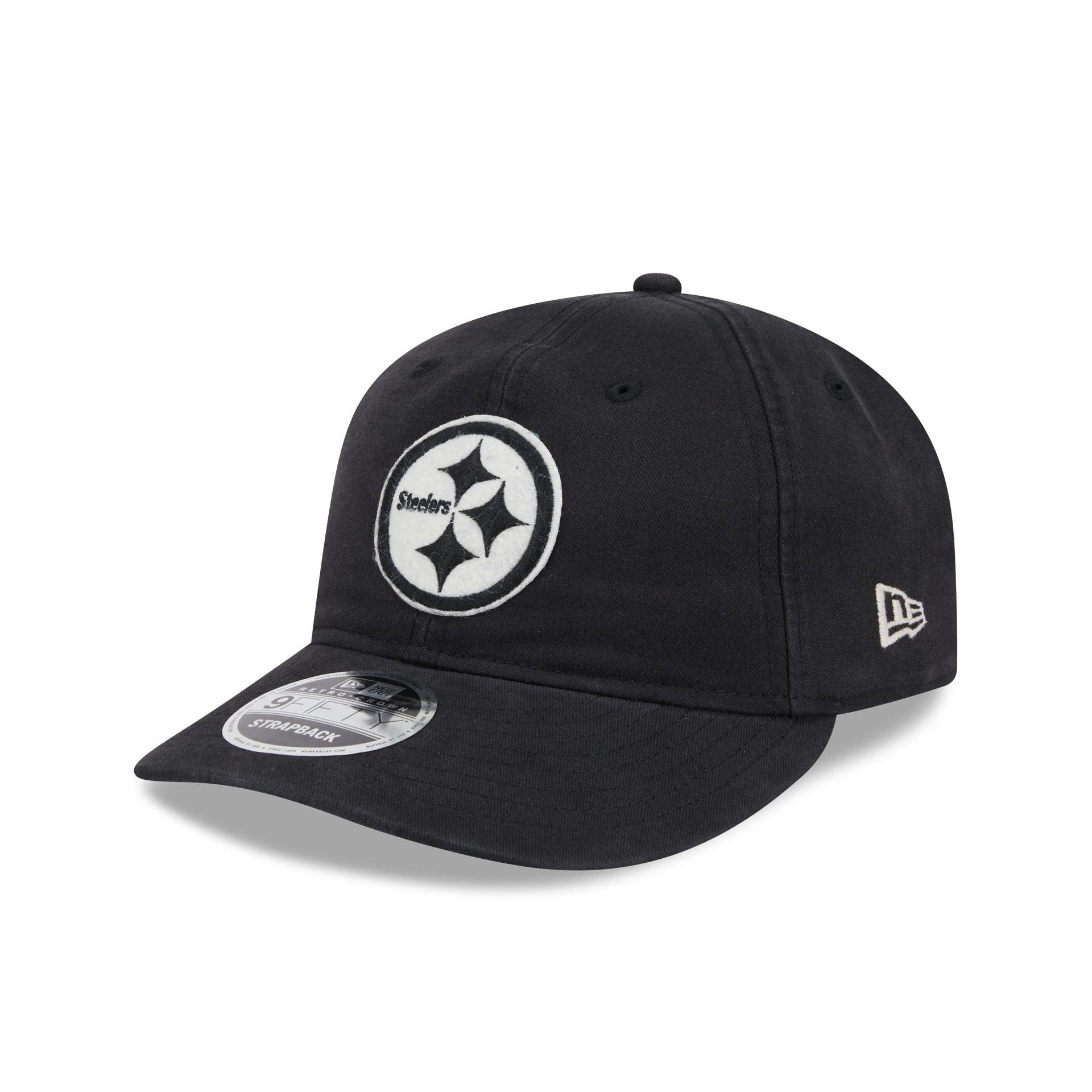 Pittsburgh Steelers Canvas Felt Retro Crown 9FIFTY Strapback Hat Male Product Image
