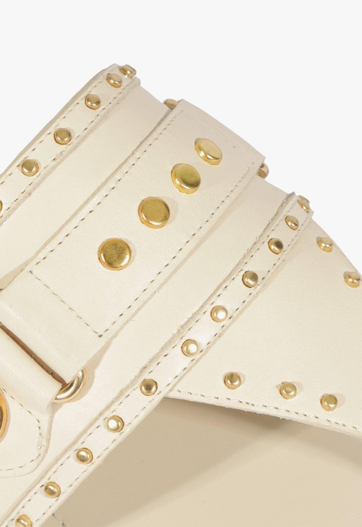 Aria White Leather Sandal Product Image