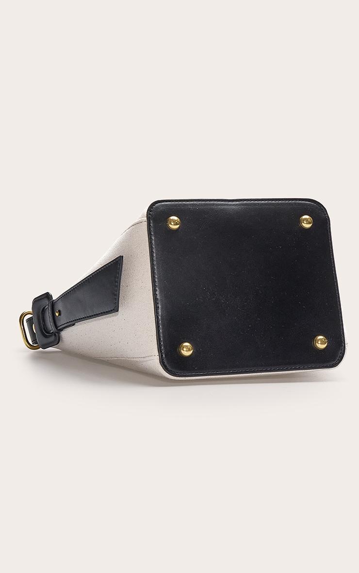 Natural PU Buckle Strap Bucket Bag Product Image