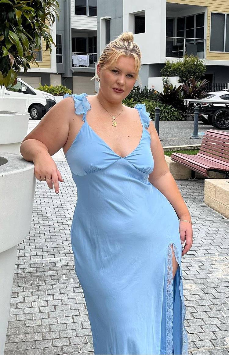 Wendy Blue Maxi Dress Product Image