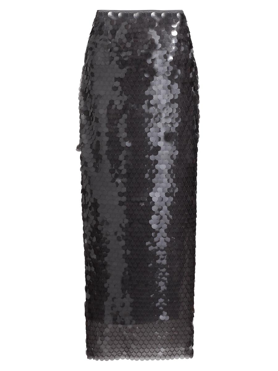 Womens Clara Sequined Midi-Skirt Product Image