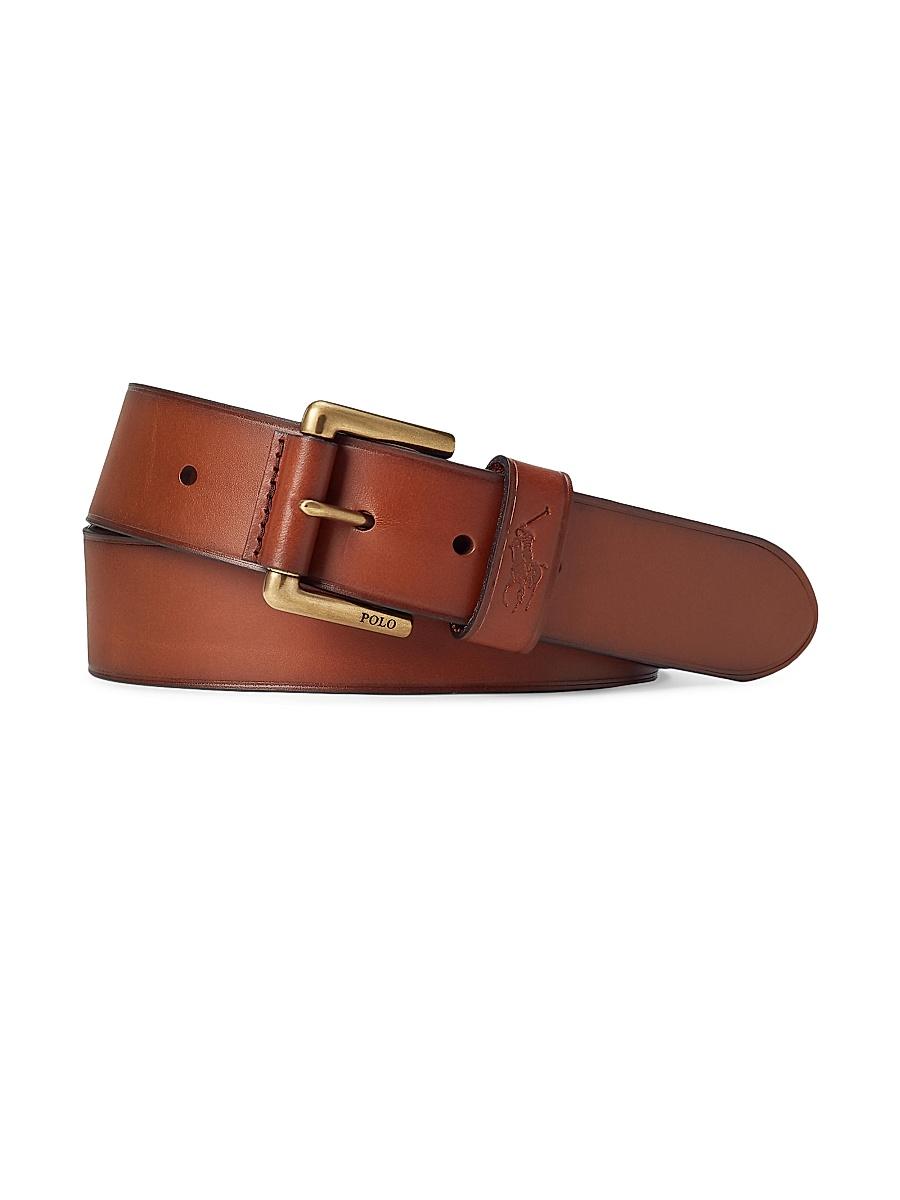 Mens Pony Keeper Leather Belt Product Image