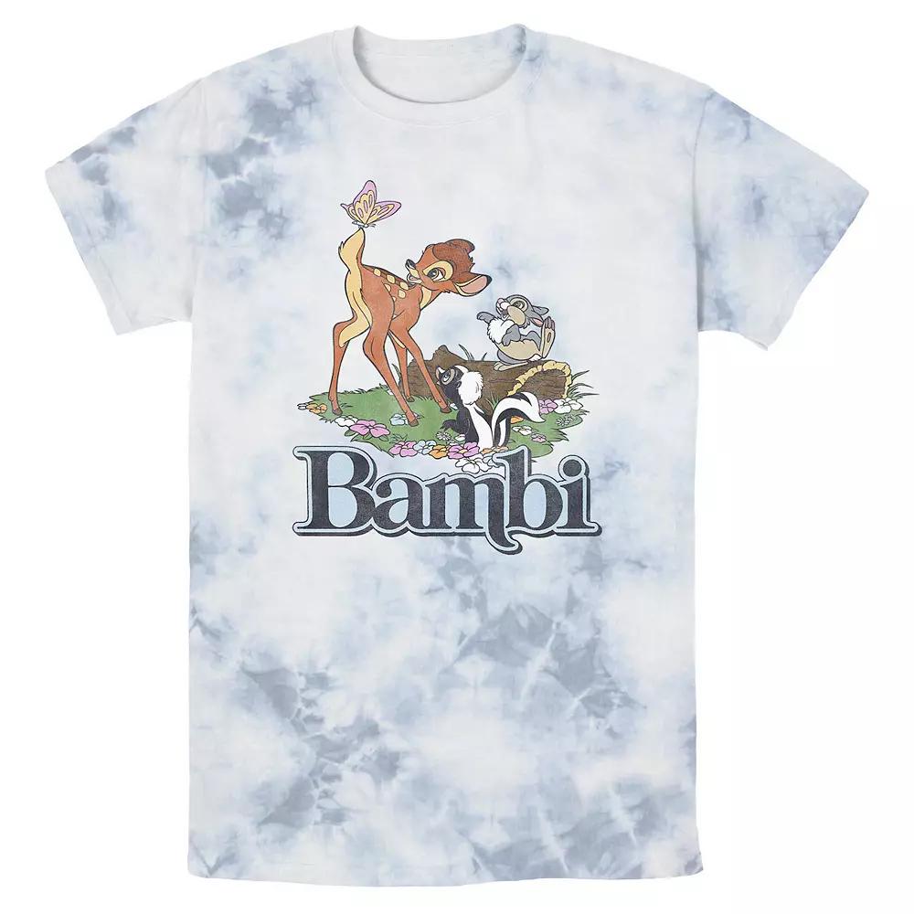 Disney's Bambi Playing With Friends Bombard Wash Men's Graphic Tee,  Product Image