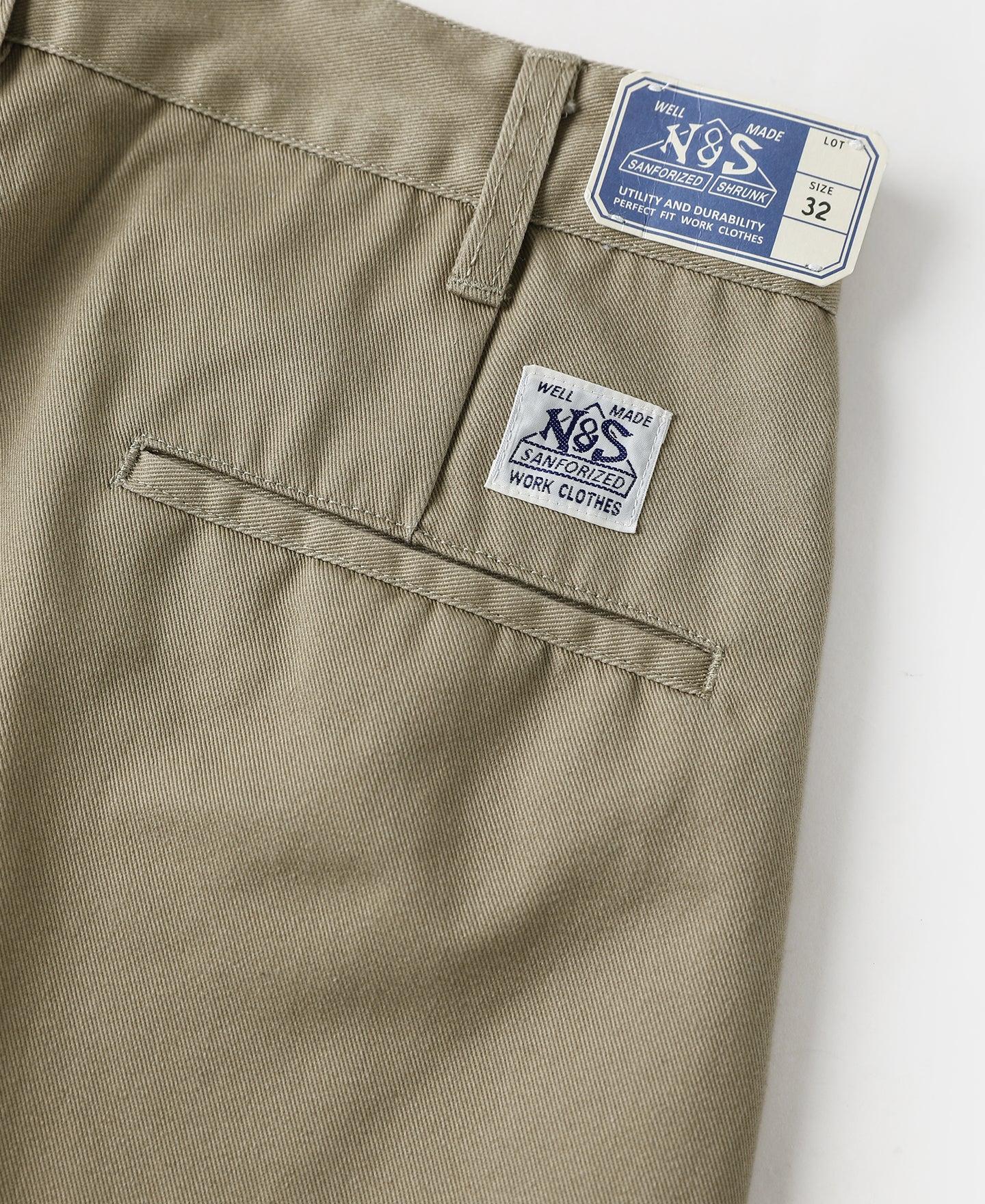 1970s Straight-Leg Work Pants - Khaki Product Image