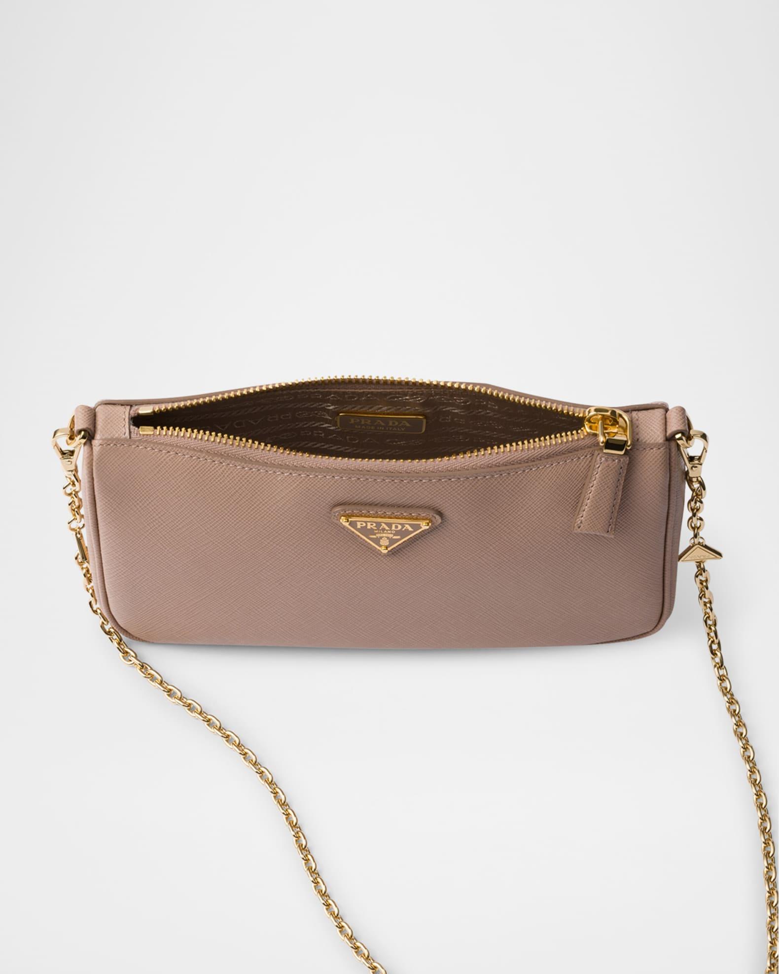 Saffiano Leather Chain Strap Mini Shoulder Bag Product Image