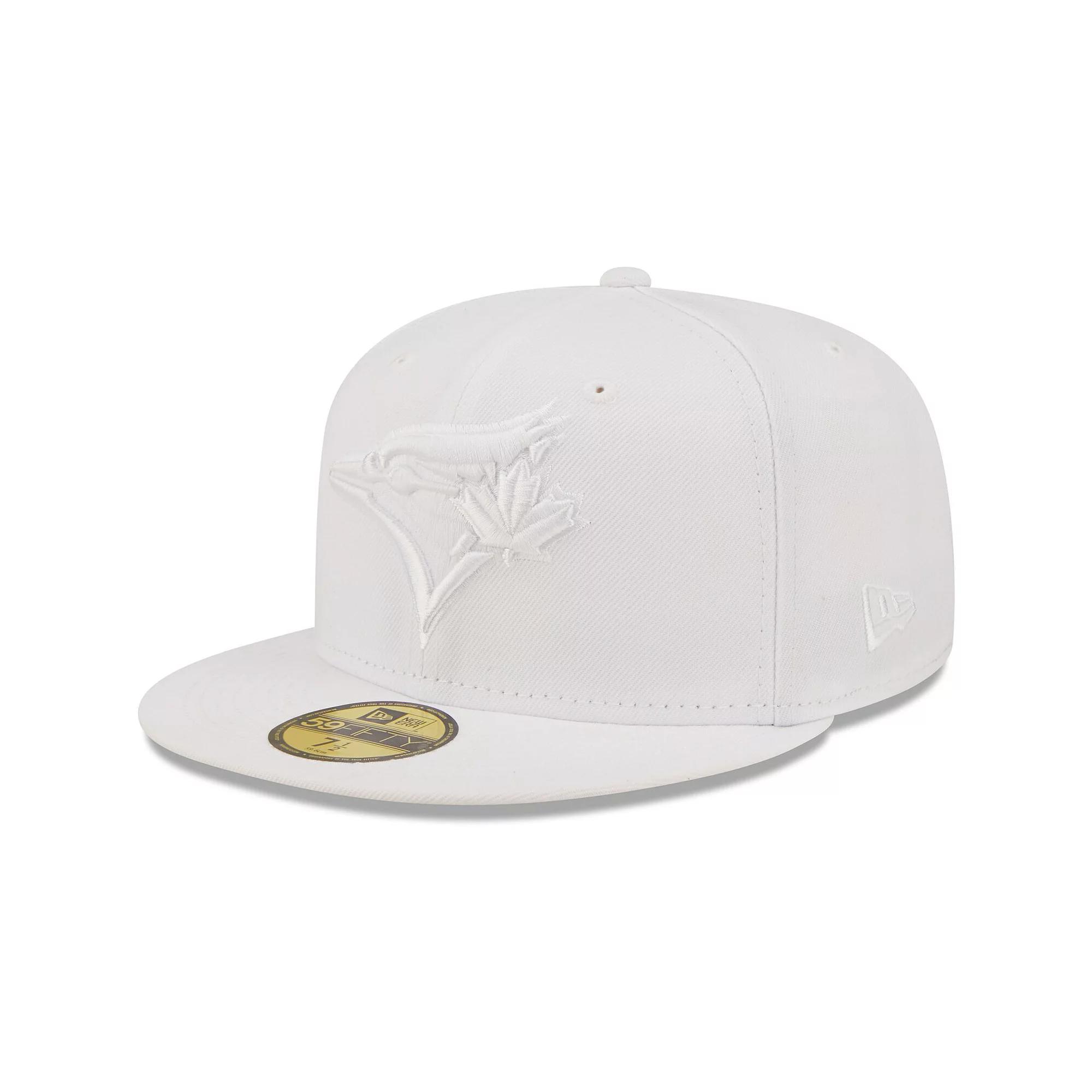Men's New Era Toronto Blue Jays White on White 59FIFTY Fitted Hat, Size: 7 1/2, Jay White Product Image
