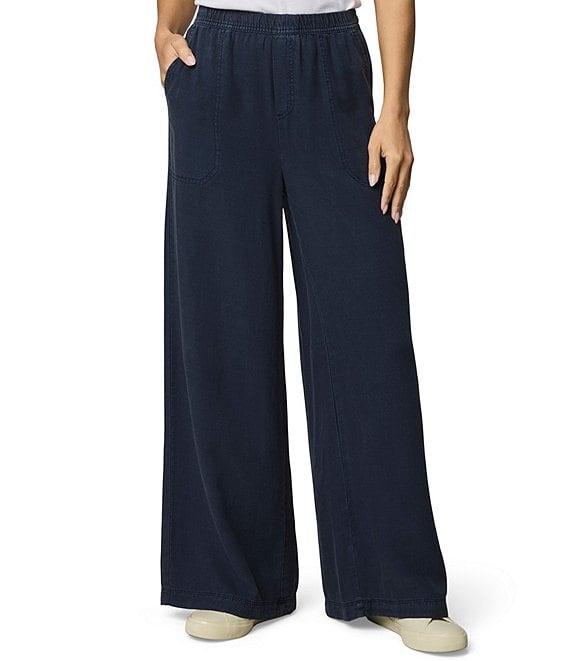 Splendid Adele Linen Blend Palazzo Wide Leg Cropped Pants Product Image