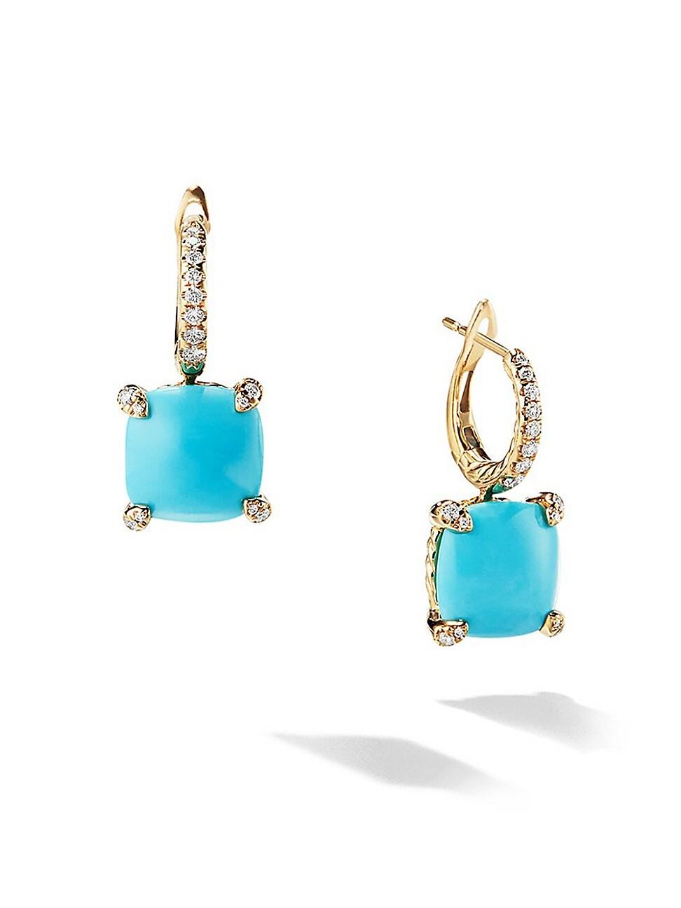 Womens Chatelaine Drop Earrings in 18K Yellow Gold Product Image