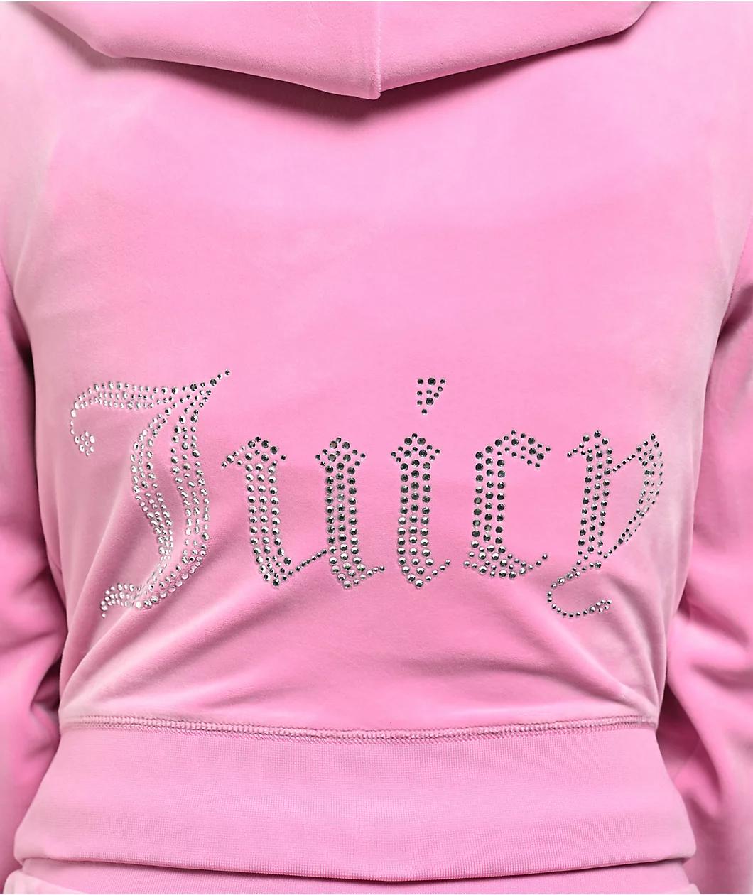 Juicy Couture OG Big Bling Fanciful Velour Zip Hoodie Product Image