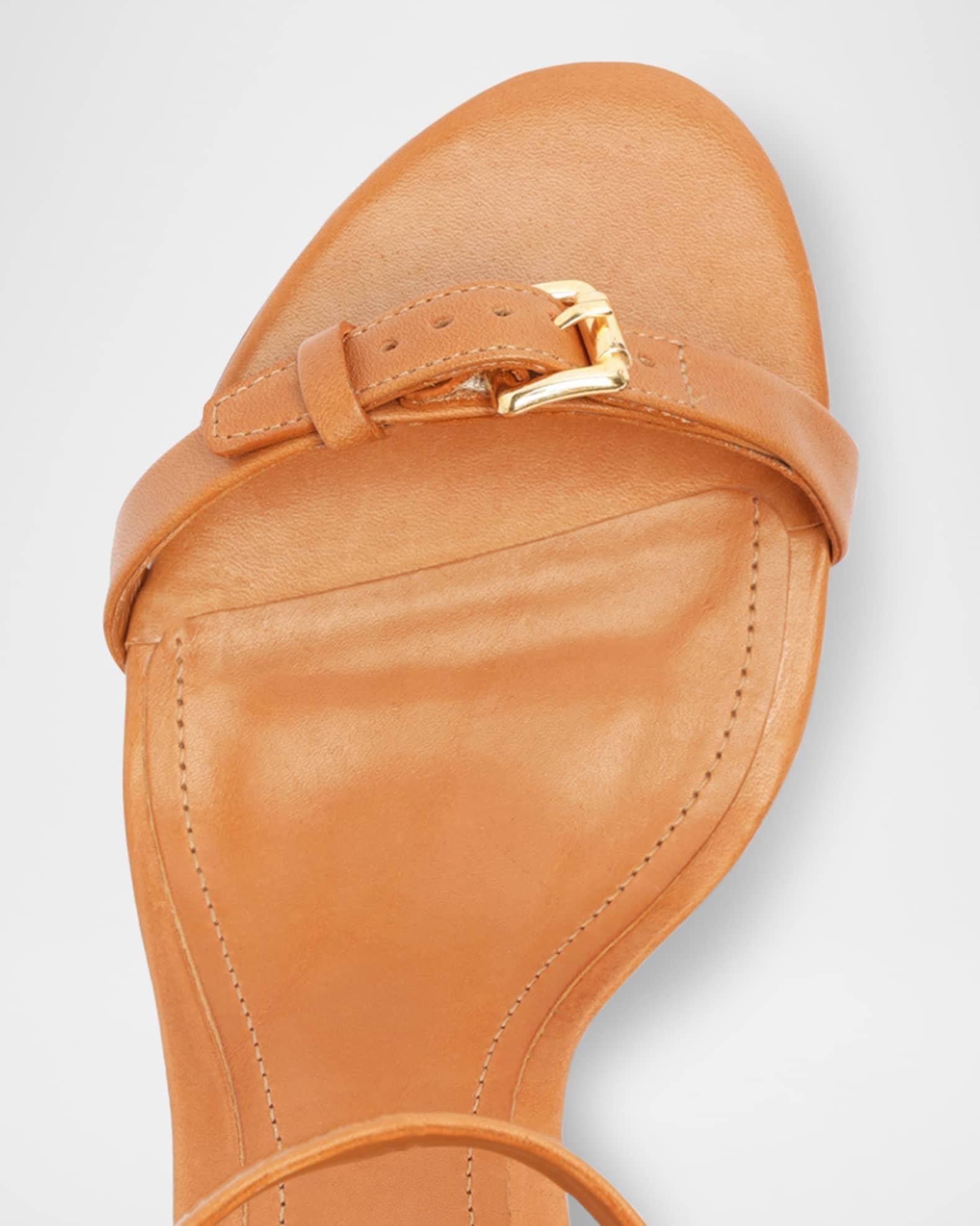 Aurora Leather Ankle-Strap Sandals Product Image