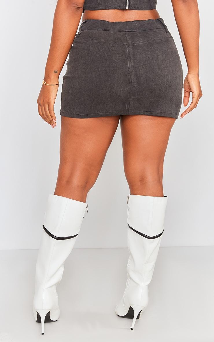 Shape Black Denim Micro Mini Skirt Product Image