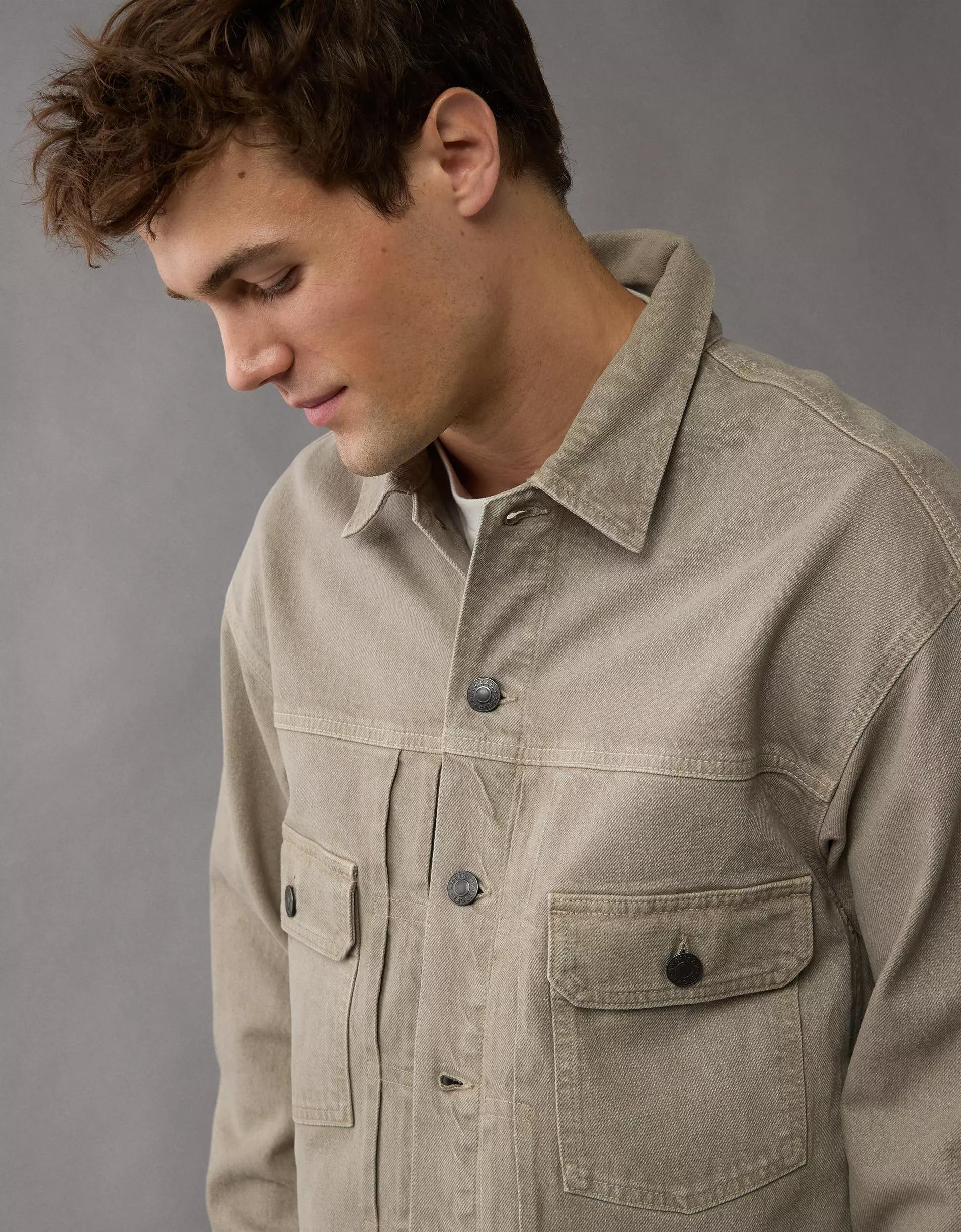 AE Slim Fit Denim Trucker Jacket Product Image