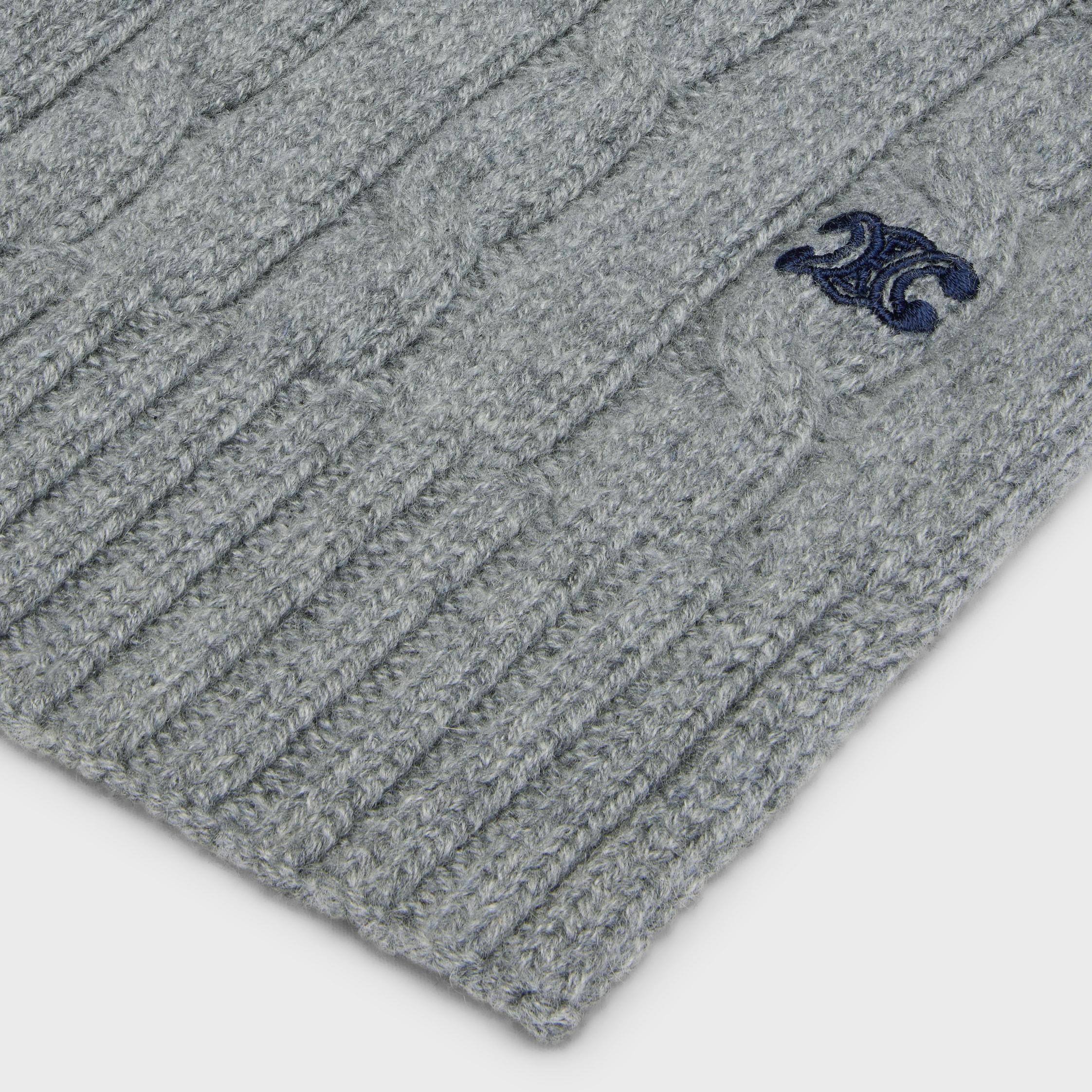 cable-knit triomphe scarf in cashmere Product Image