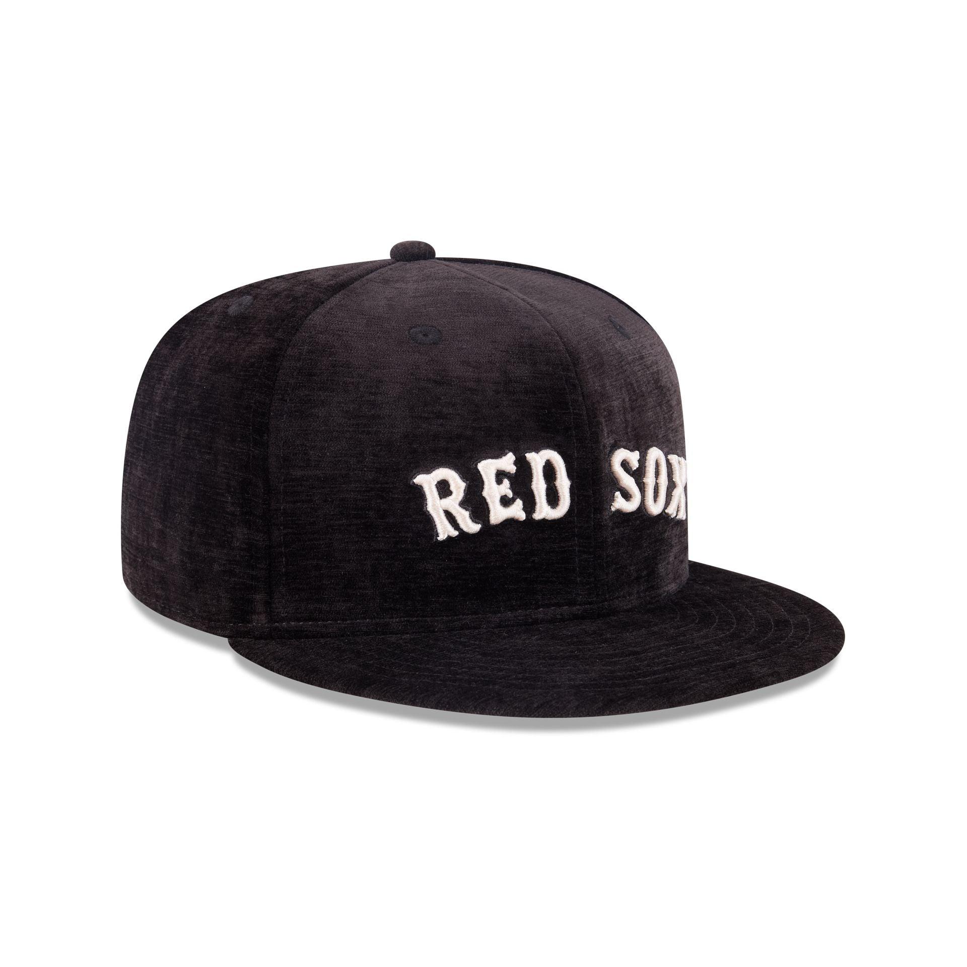 Boston Red Sox Black Velvet 59FIFTY Fitted Hat Male Product Image