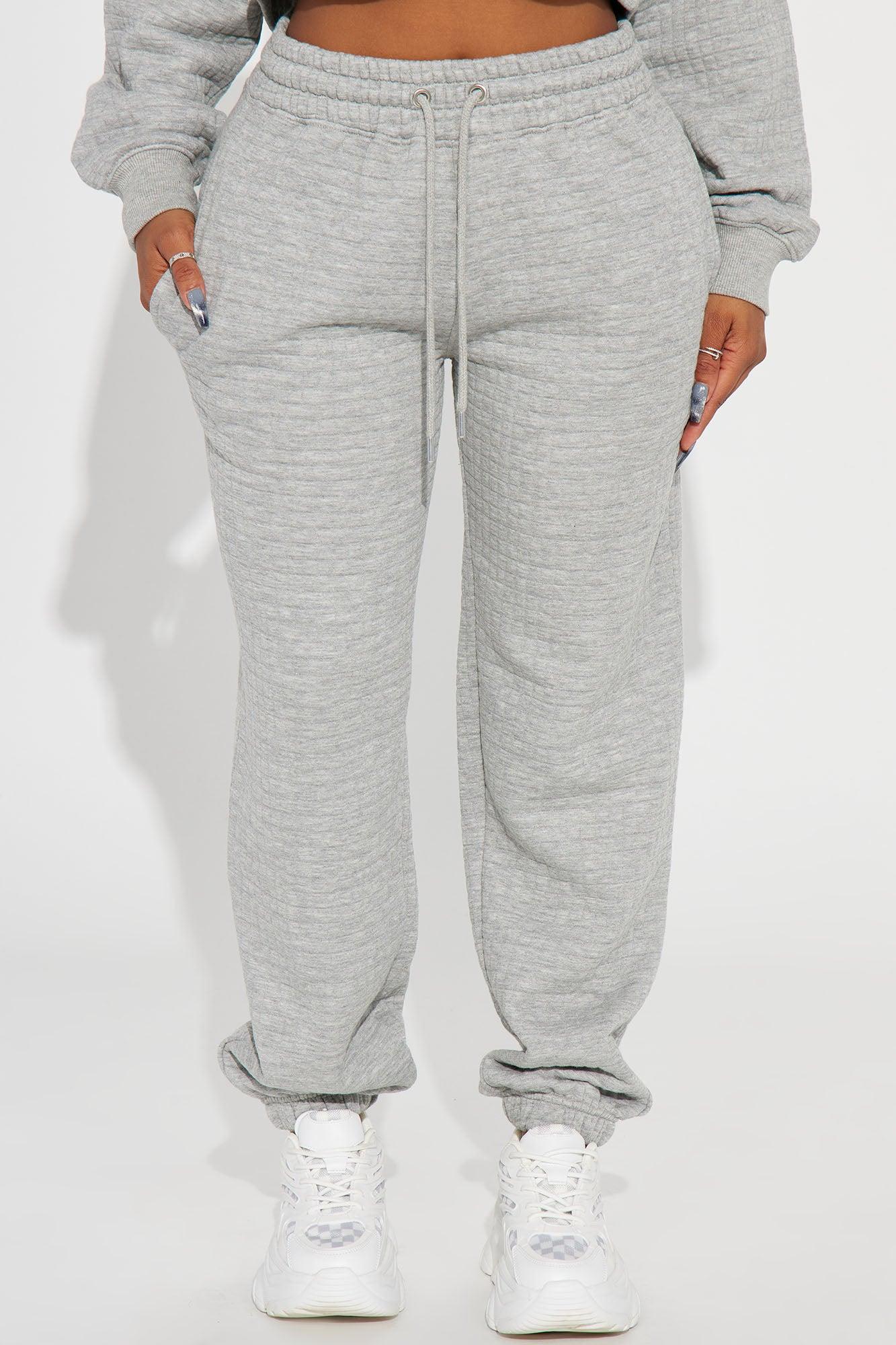 Chill With Me Joggers - Heathered Grey Product Image