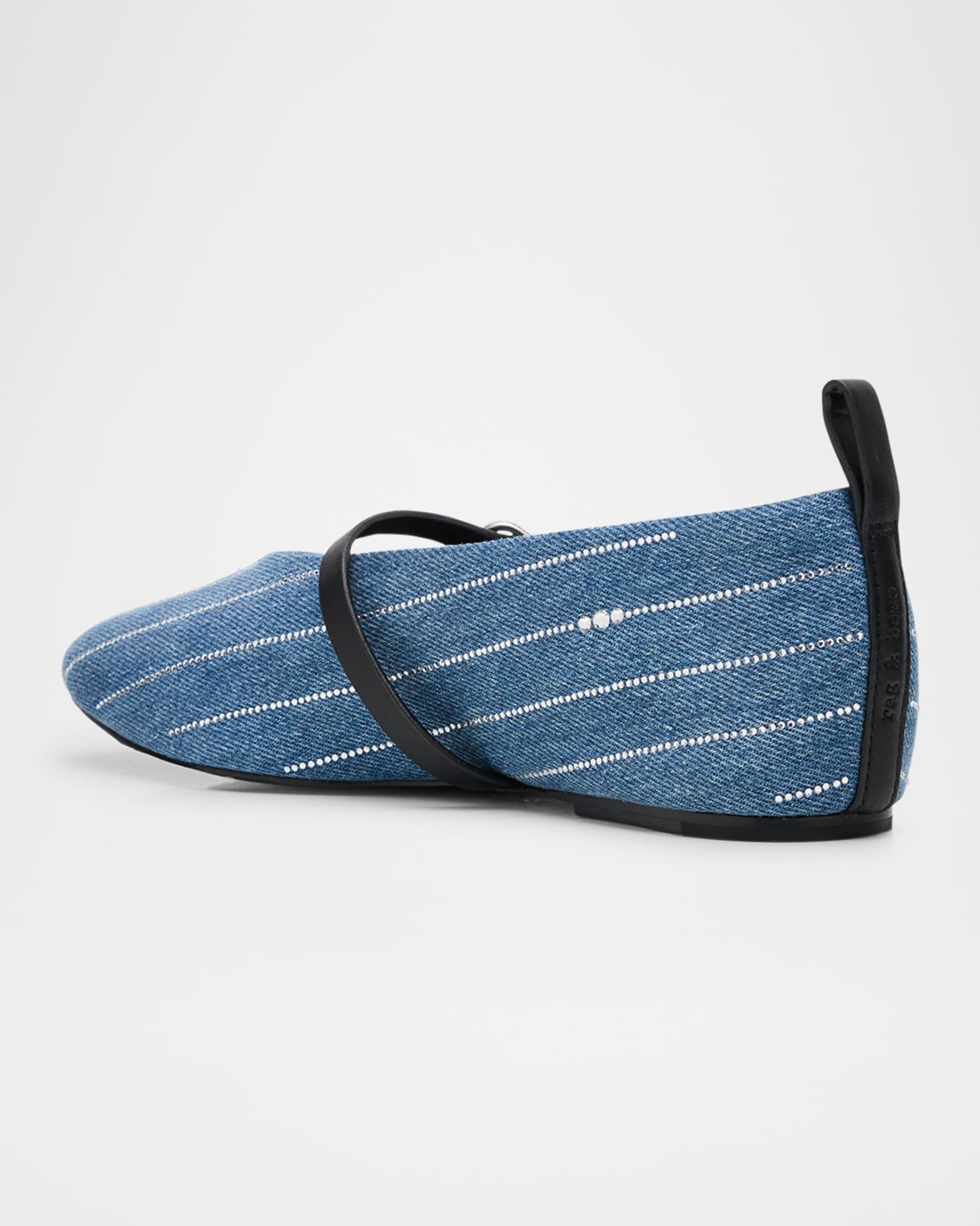 Spire Mary Jane Flats in Denim Product Image