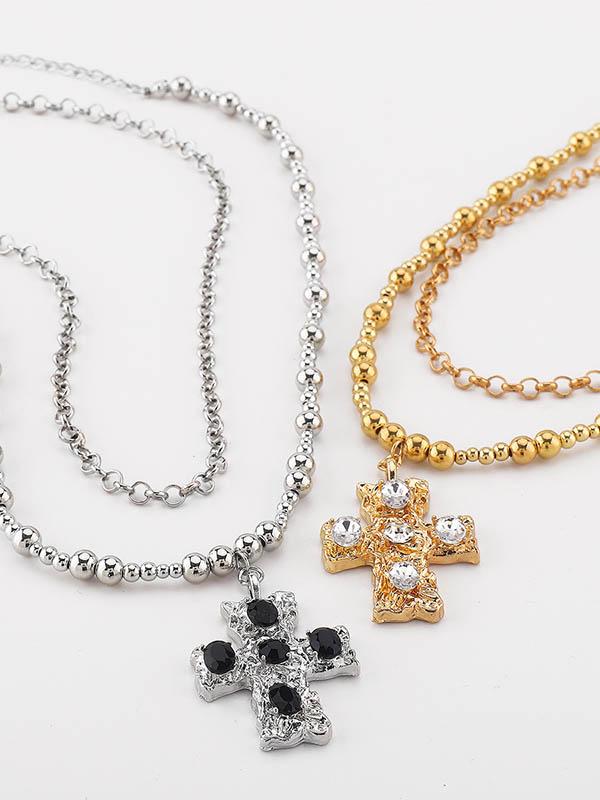 Geometric Layered Necklaces Accessories Product Image