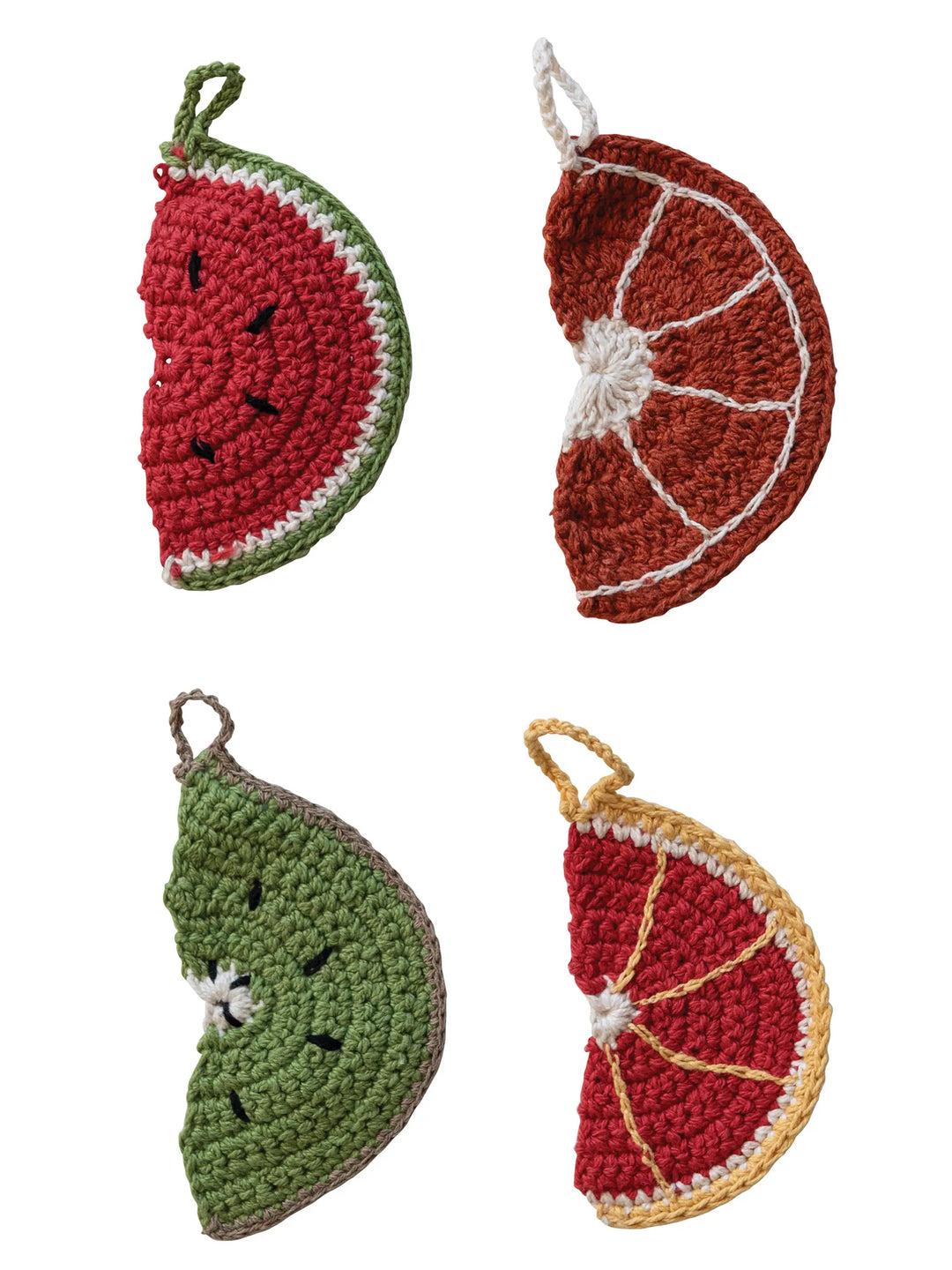 Crochet Fruit Scrubbers, Set of 4 Product Image