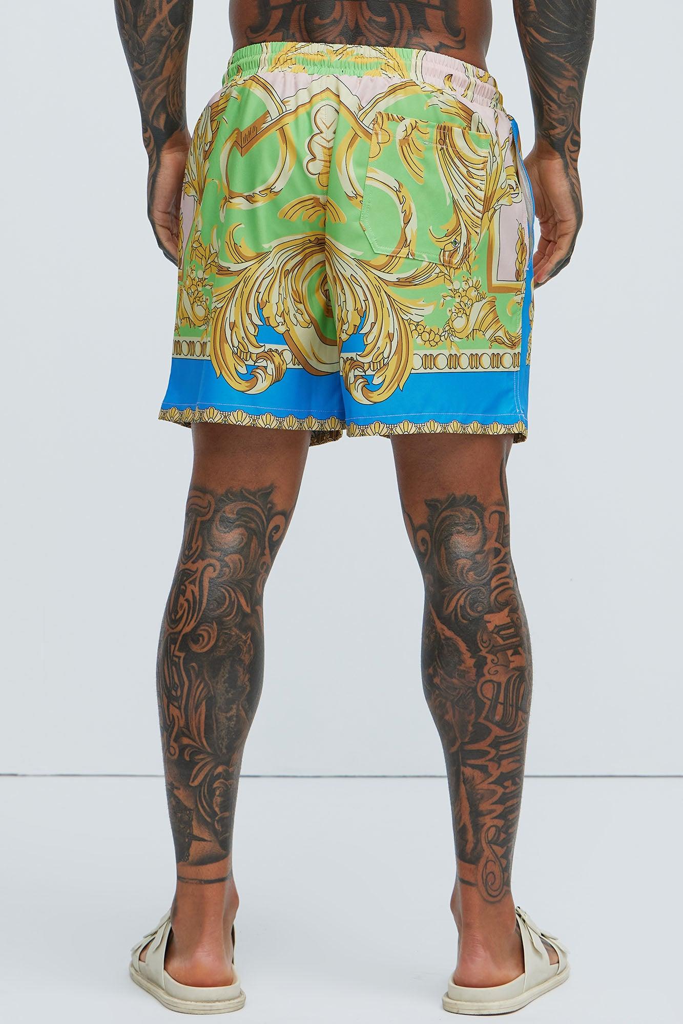 Tivoli Baroque Swim Mid Trunk - Multi Color Product Image