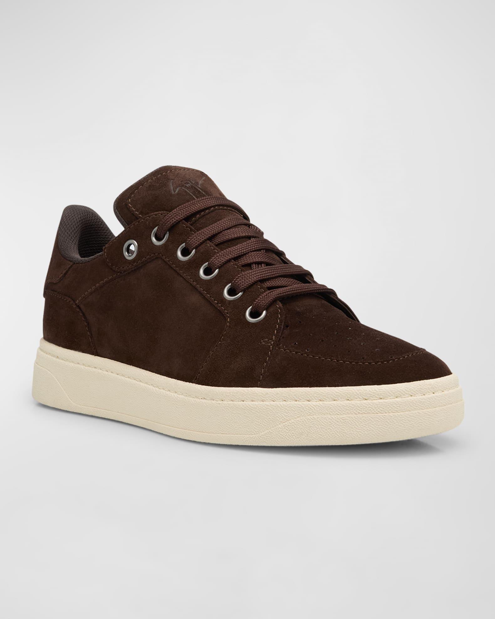 Mens Suede Low-Top Sneakers Product Image