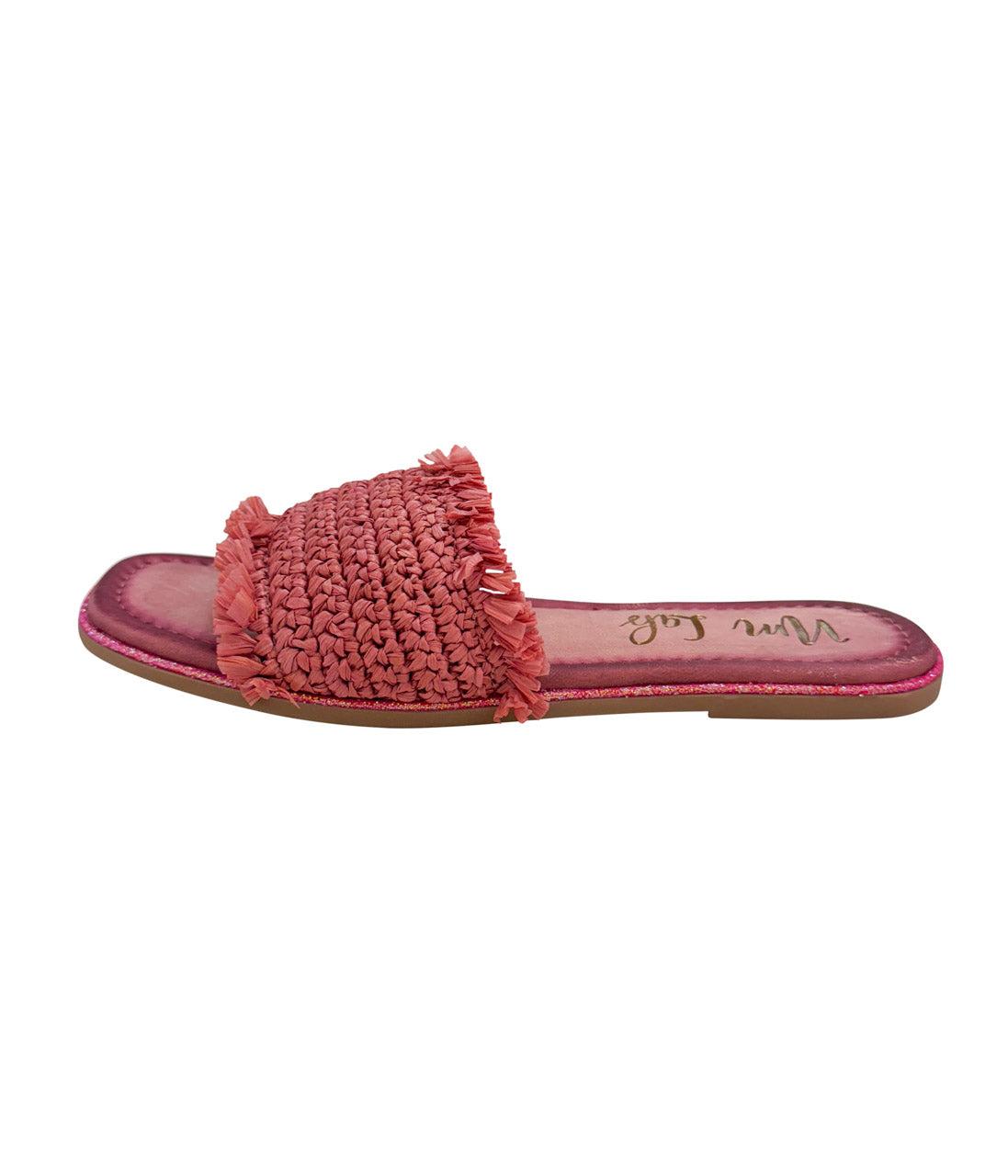 Juana Woven Sandals in Pink Product Image