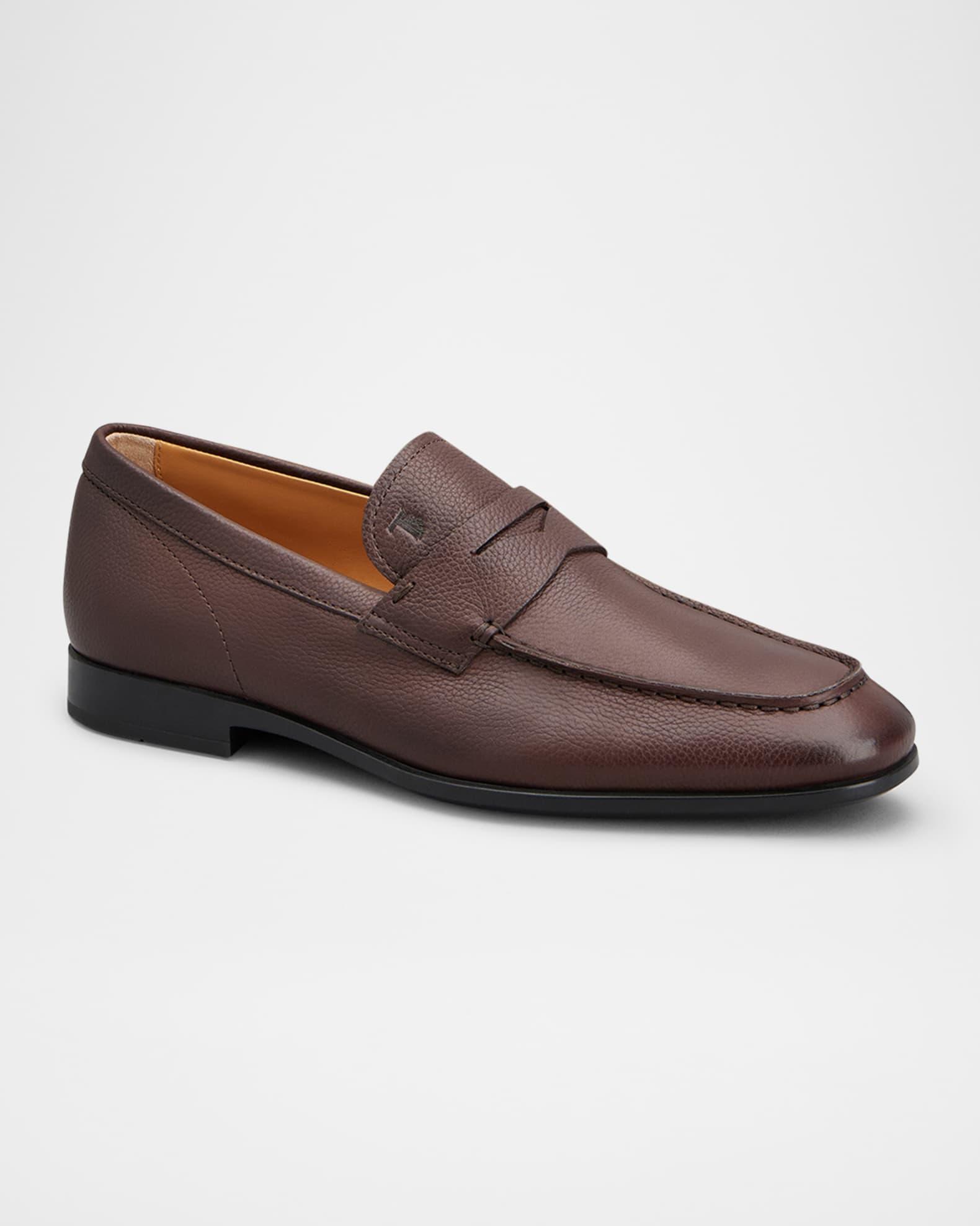 Men's Mocassino Gomma Leggera Leather Penny Loafers Product Image