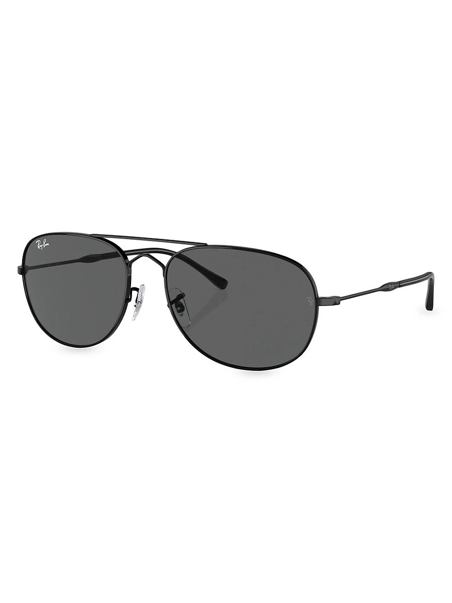 Mens rb3735 Double-Bridge Metal Aviator Sunglasses, 60mm Product Image