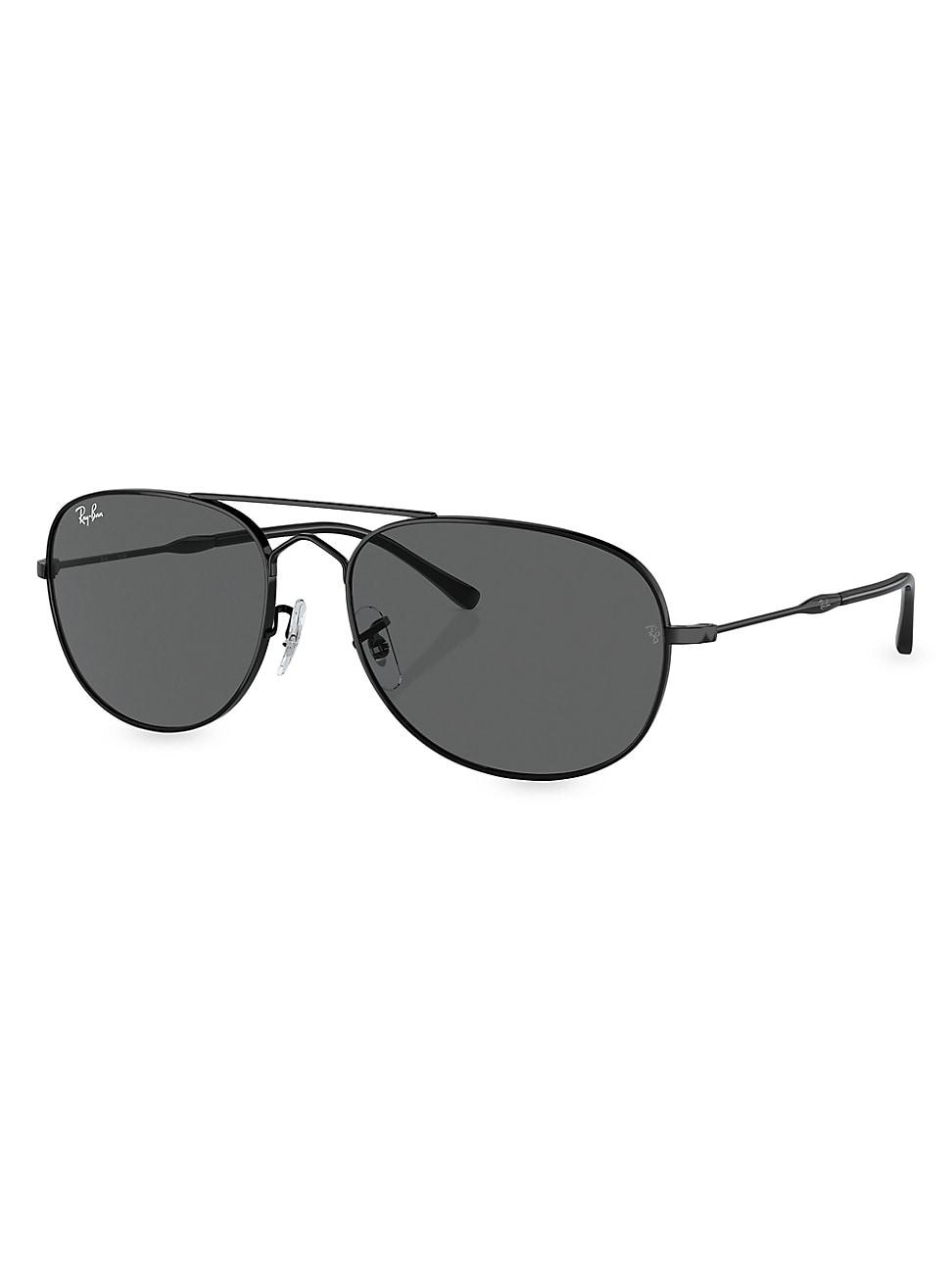 Mens rb3735 Double-Bridge Metal Aviator Sunglasses, 60mm Product Image