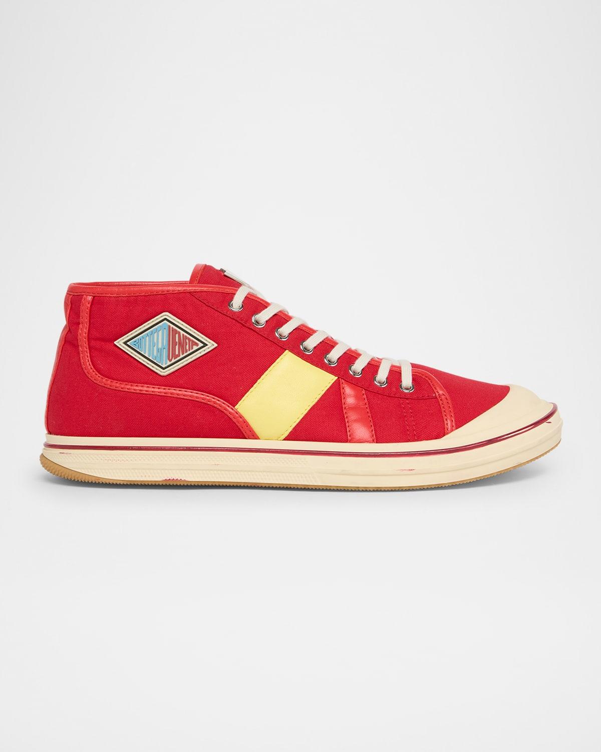 Men's Eliot Canvas Mid-Top Sneakers Product Image