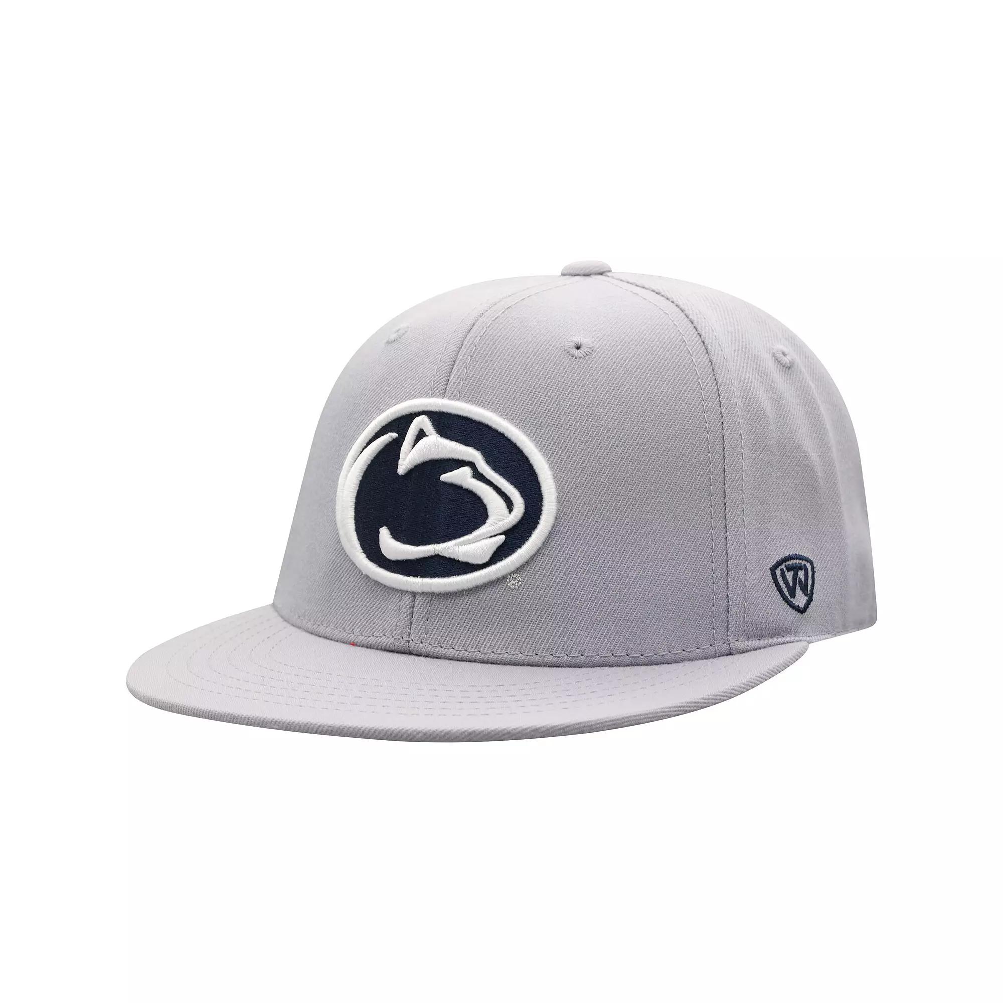 Men's Top of the World Gray Penn State Nittany Lions Fitted Hat,  Product Image