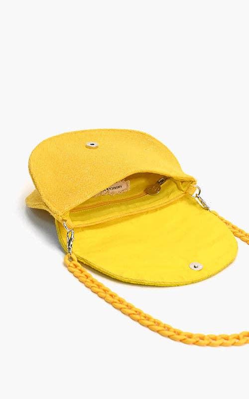 Couture Crescent Lemon Shoulder Bag Product Image