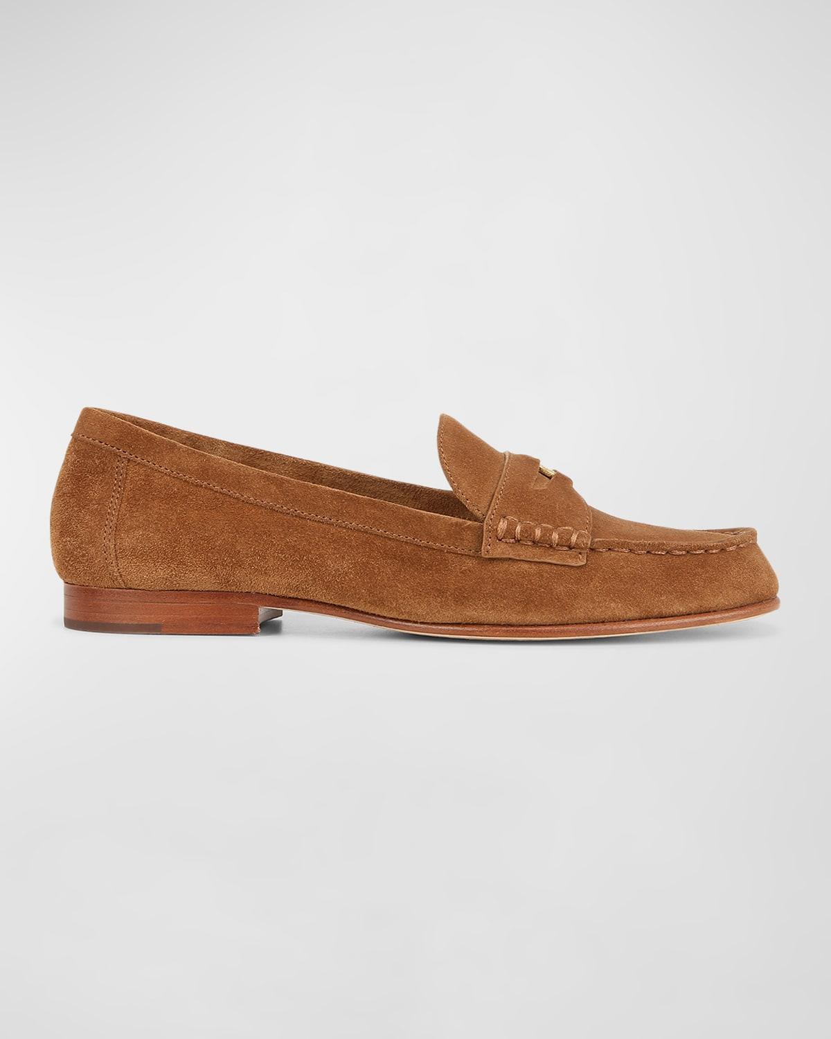 Womens Hazelwood Suede Penny Loafers Product Image