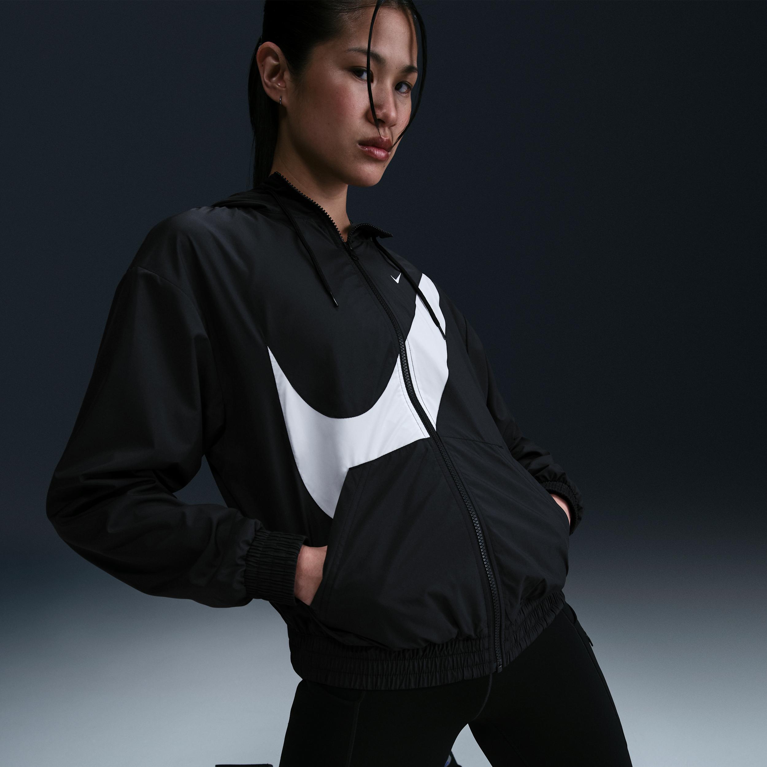 Women's Nike Sportswear Classic Loose UV Protection Full-Zip Logo Jacket Product Image