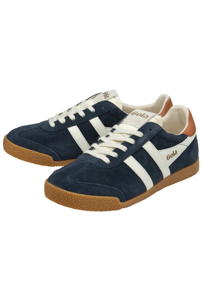 Gola Classics Men's Elan Sneakers-Navy/Off White/Moody Orange Product Image