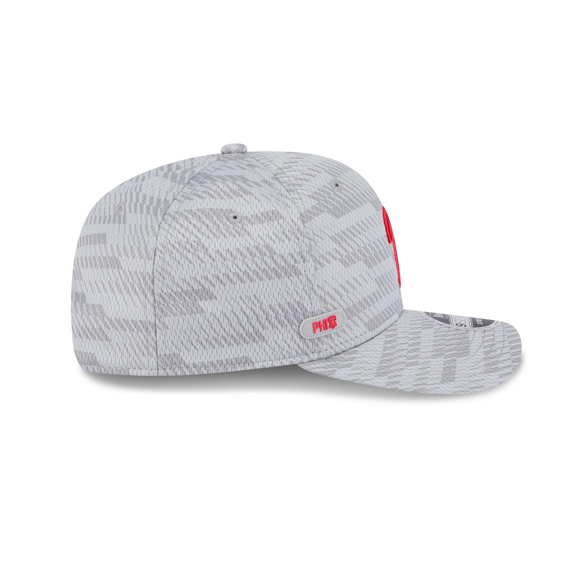 Philadelphia Phillies 2025 Clubhouse Gray 9SEVENTY Stretch-Snap Hat Male Product Image